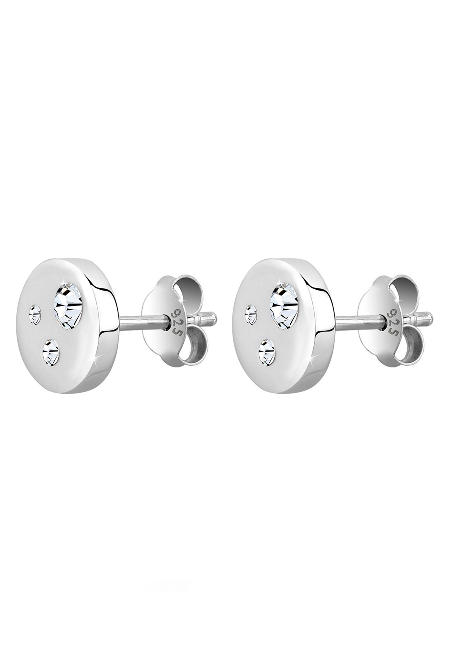 Elli Paar Ohrstecker »Ohrringe Basic Geo Trend Kristalle 925 Silber«