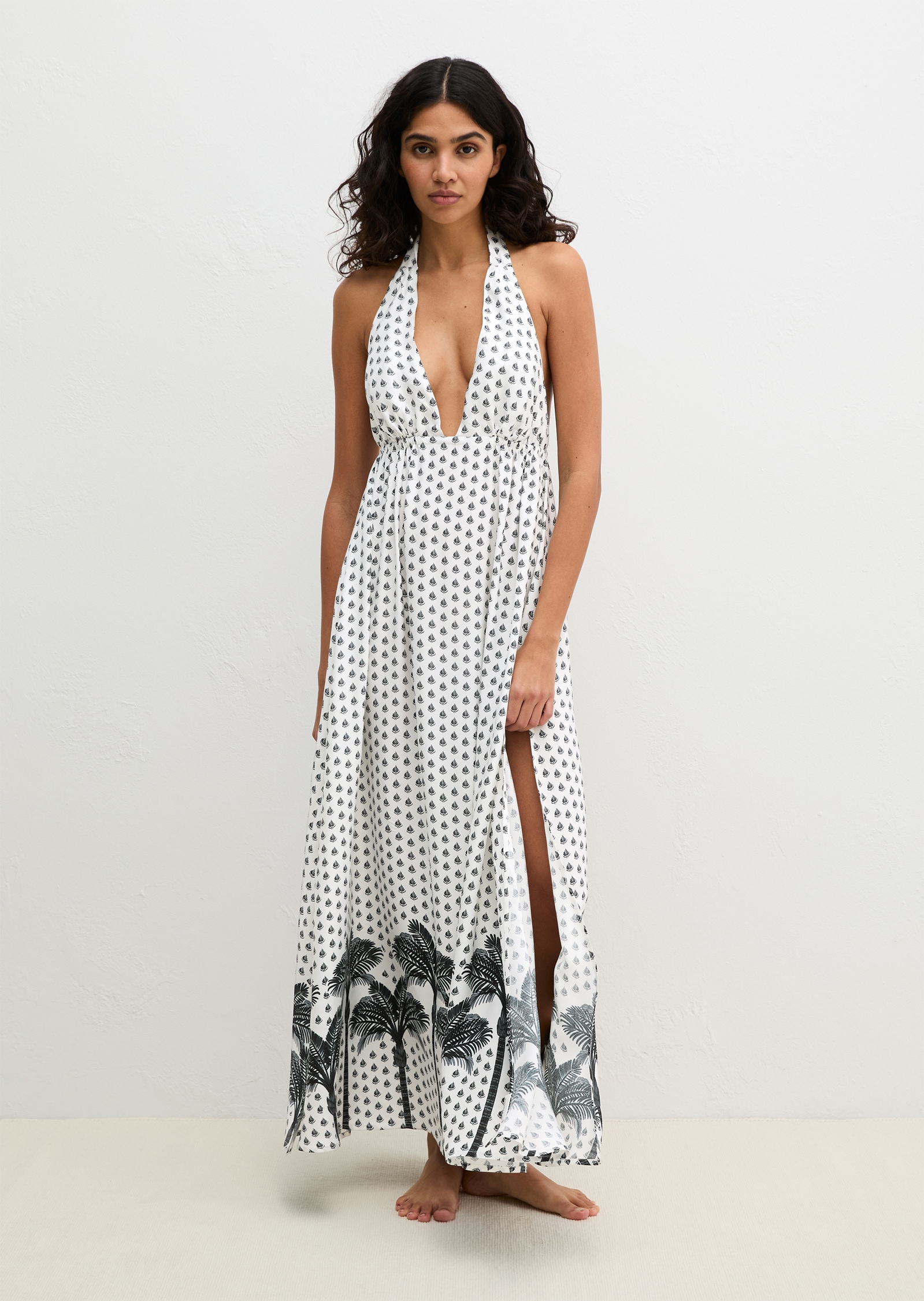 Marc O'Polo Neckholderkleid mit Allover-Print
