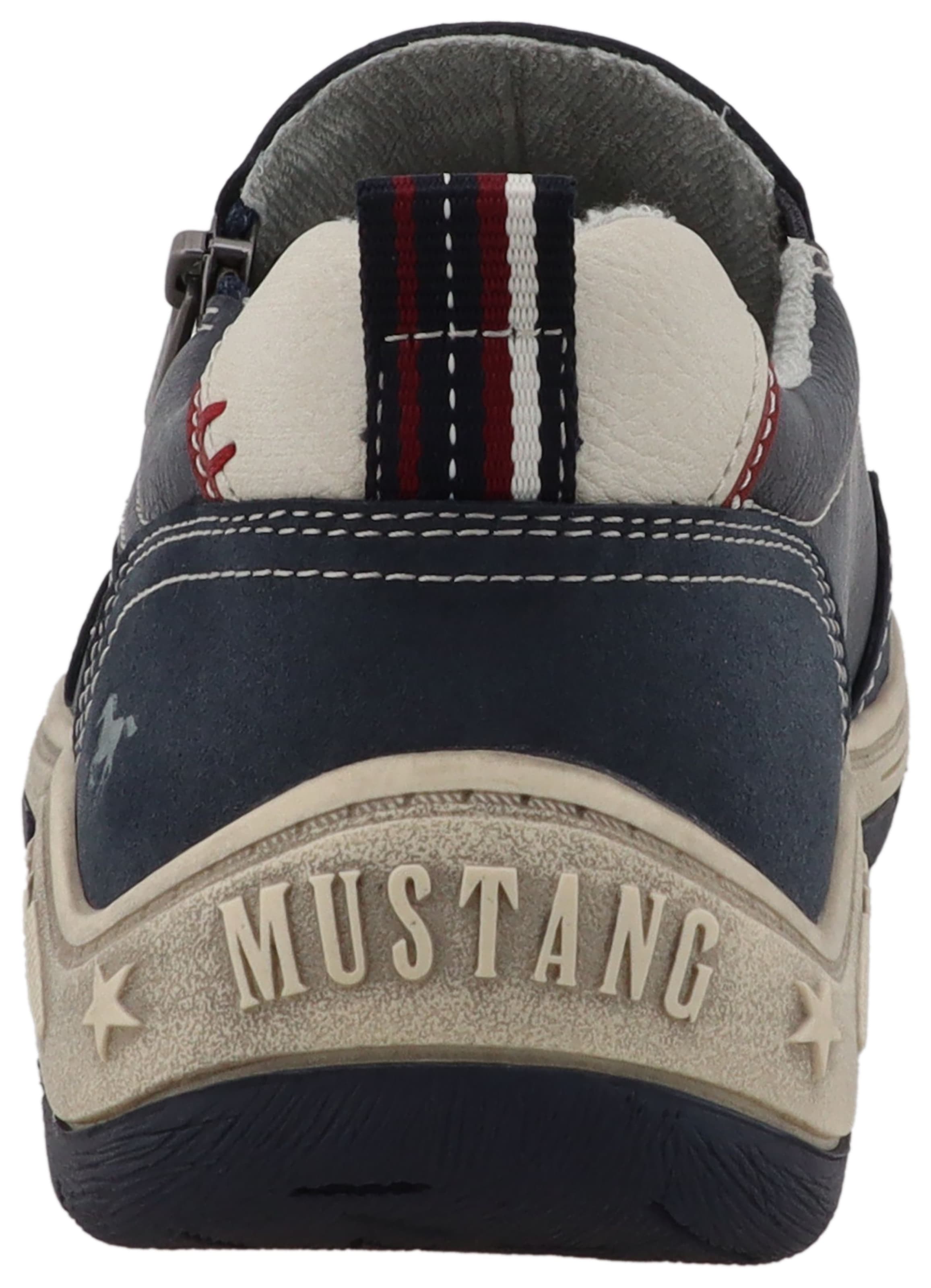 Mustang Shoes Slipper »Benedetto«  Freizeitschuh, Halbschuh, Slipper mit seitlichem Reißverschluss