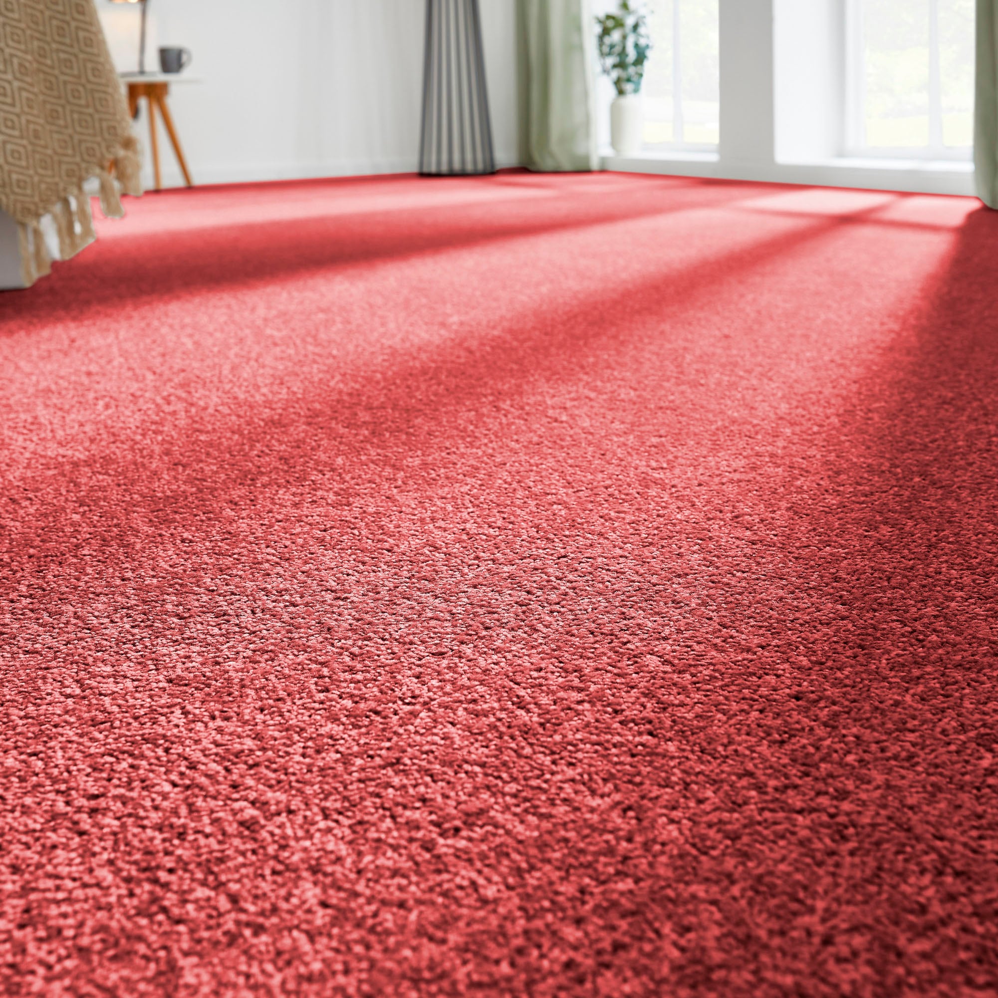 Andiamo Teppichboden »Ines, Kräuselvelours, Made in Netherlands«, rechteckig, 8,5 mm Höhe, Uni Farben, Breite 400 cm, strapazierfähig & pflegeleicht