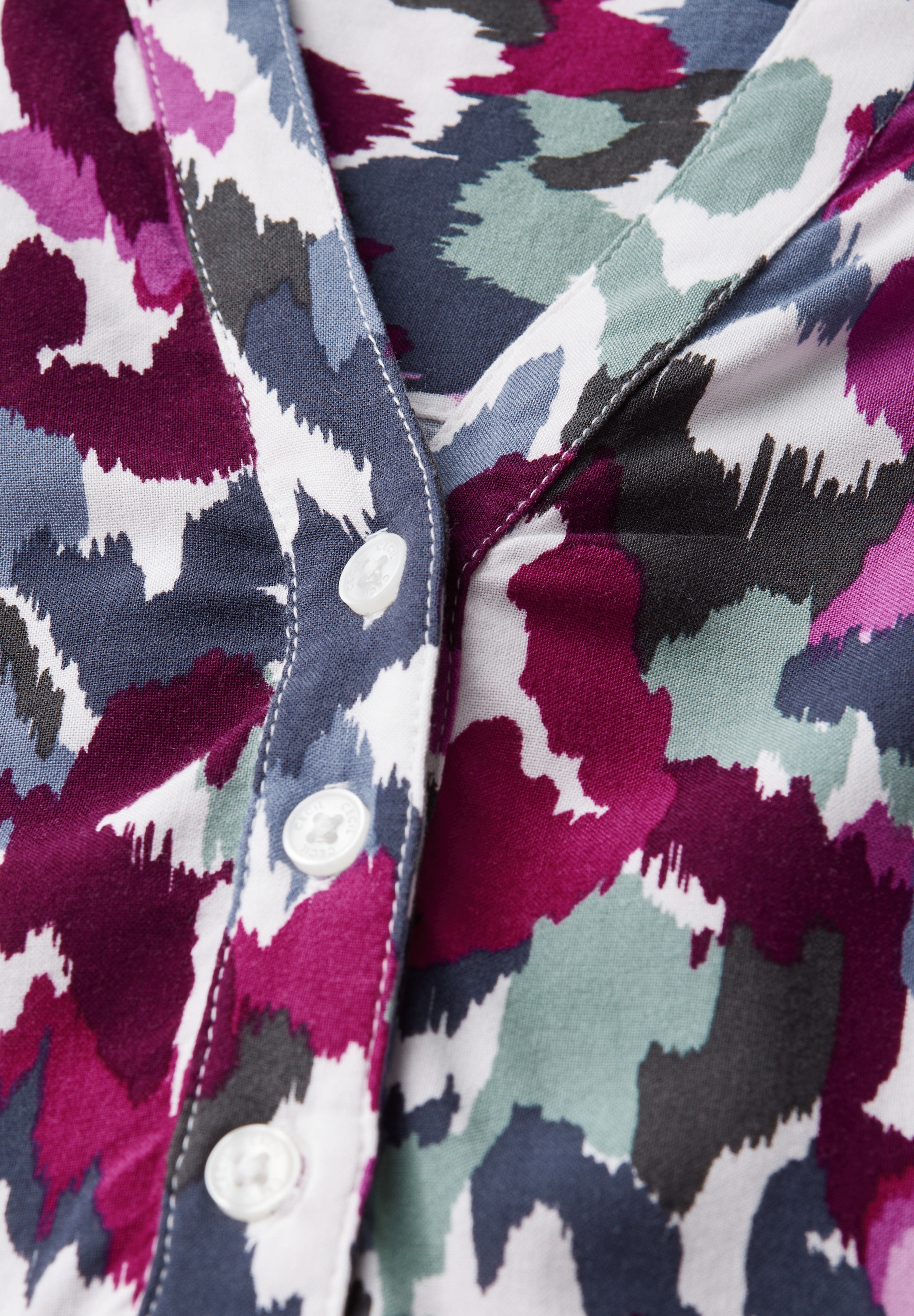 Cecil Kurzarmbluse, mit All-Over Print