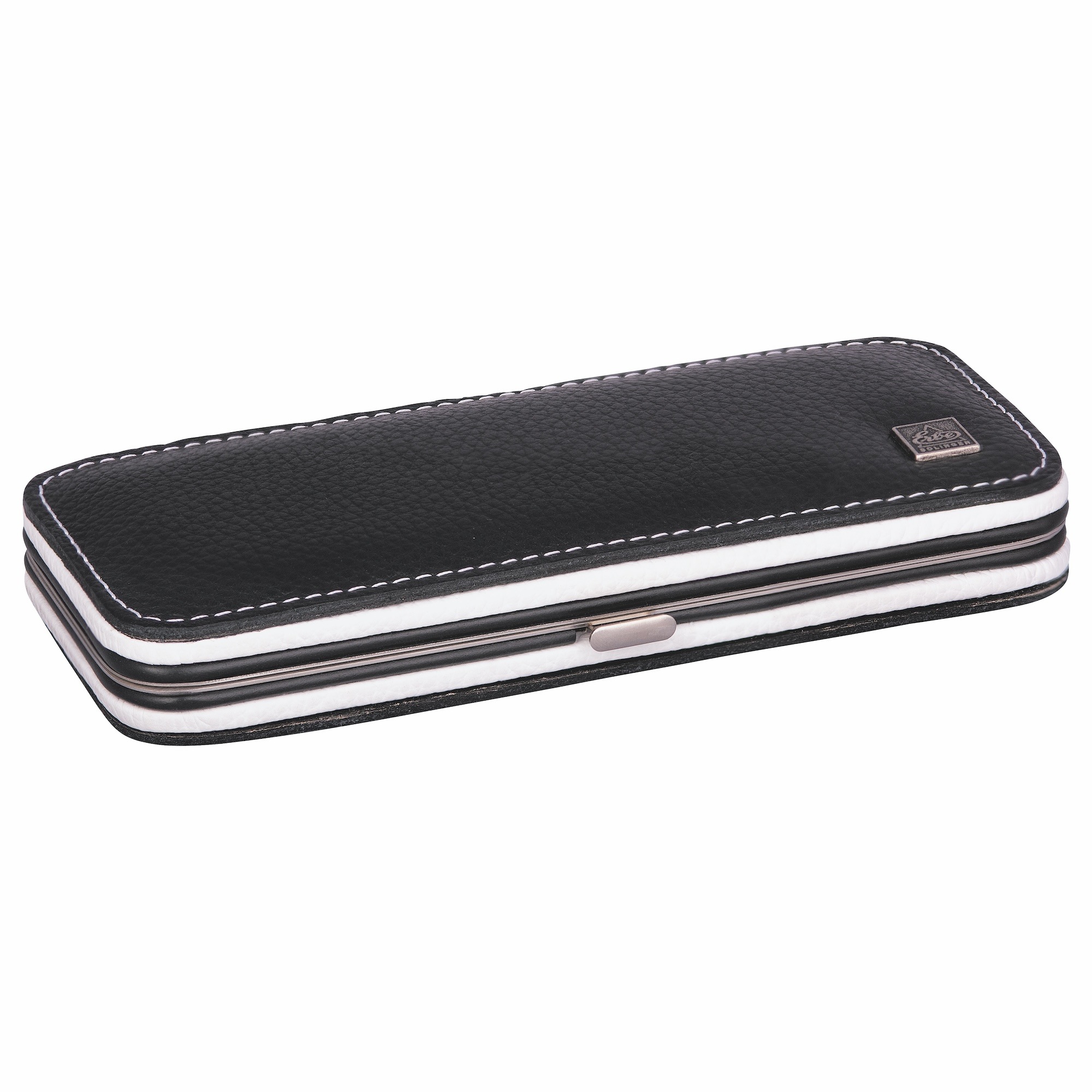 ERBE Maniküre-Etui »Colorado«, (Set, 5 tlg.), Echtleder, Kontrastnähte, Druckknopfverschluss, rostfreie Instrumente