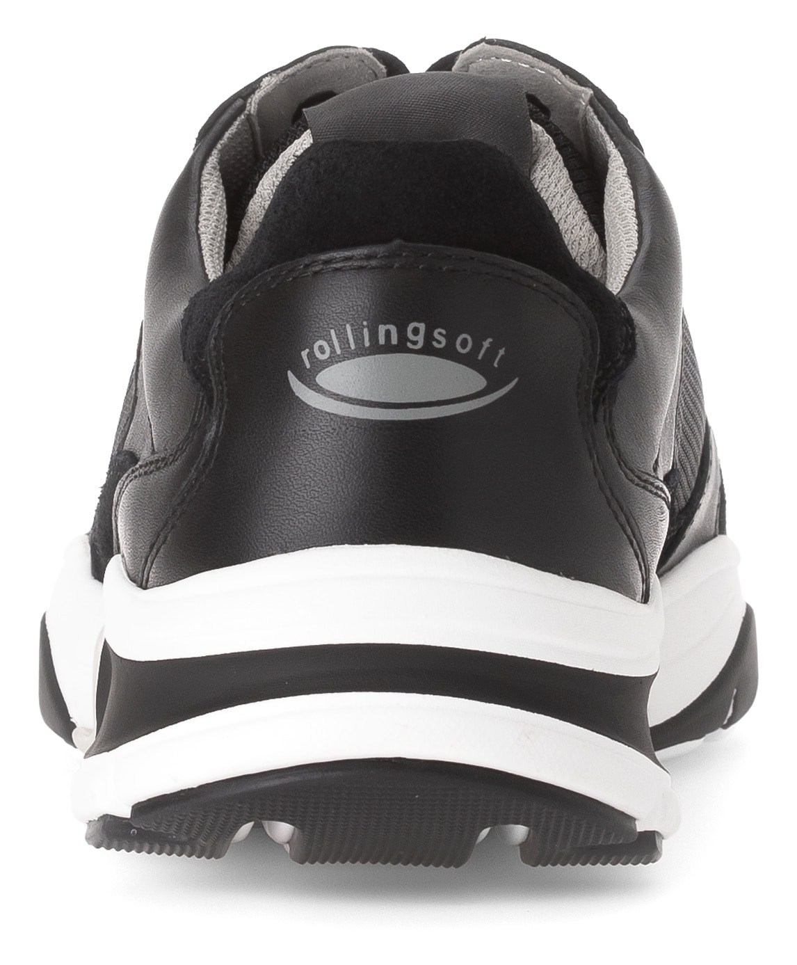 Gabor Rollingsoft Keilsneaker, Freizeitschuh, Halbschuh, Schnürschuh mit Logo an der Ferse, G-Weite