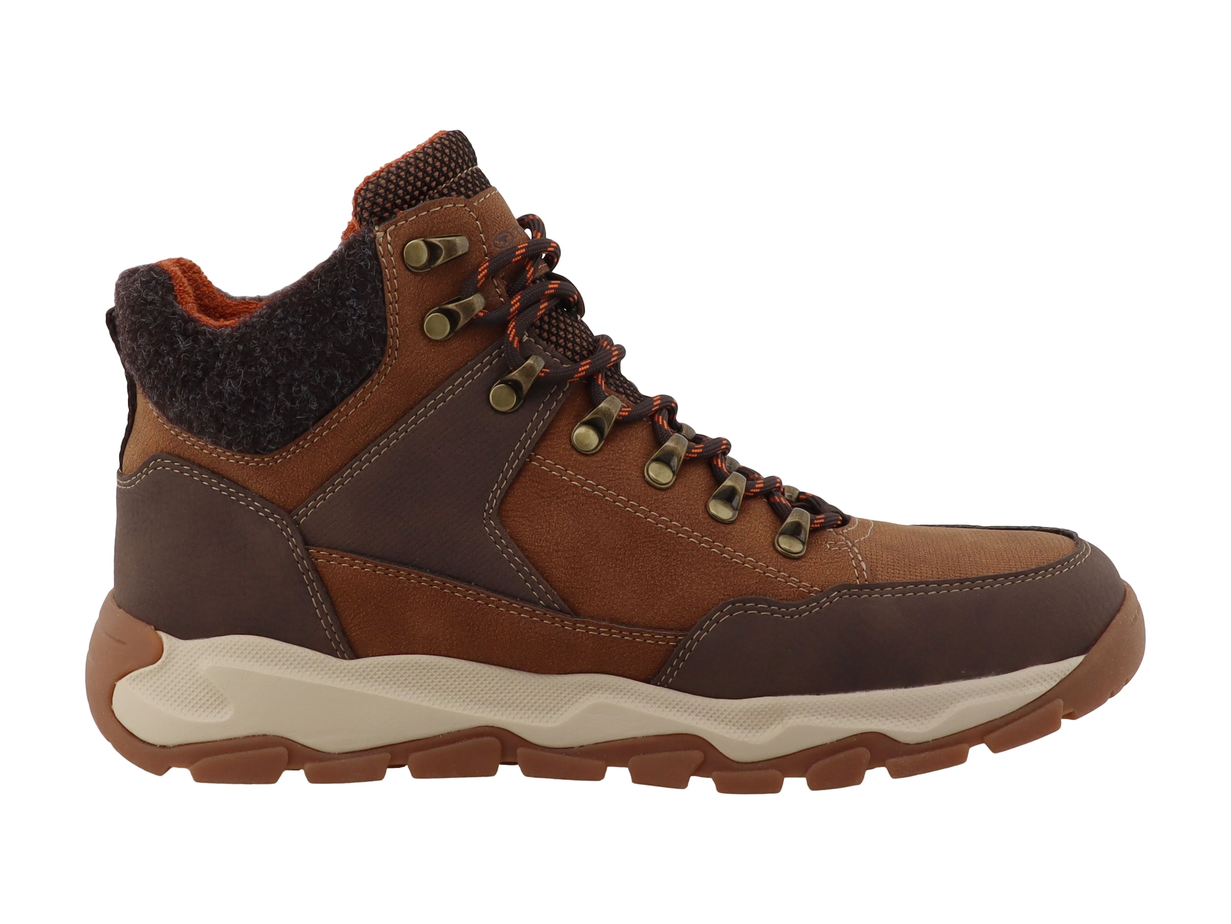 TOM TAILOR Schnürboots  Schnürer im Bergsteiger-Look, mit Kontrastbesatz