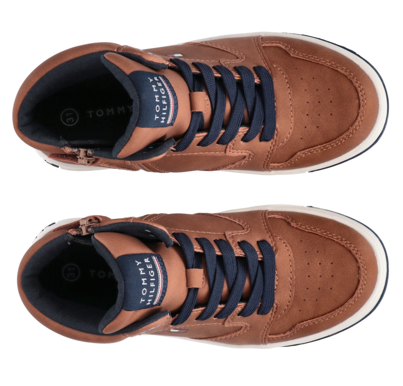 Tommy Hilfiger Sneaker, High Top Sneaker, Schnürboots mit seitlichem Logoflag