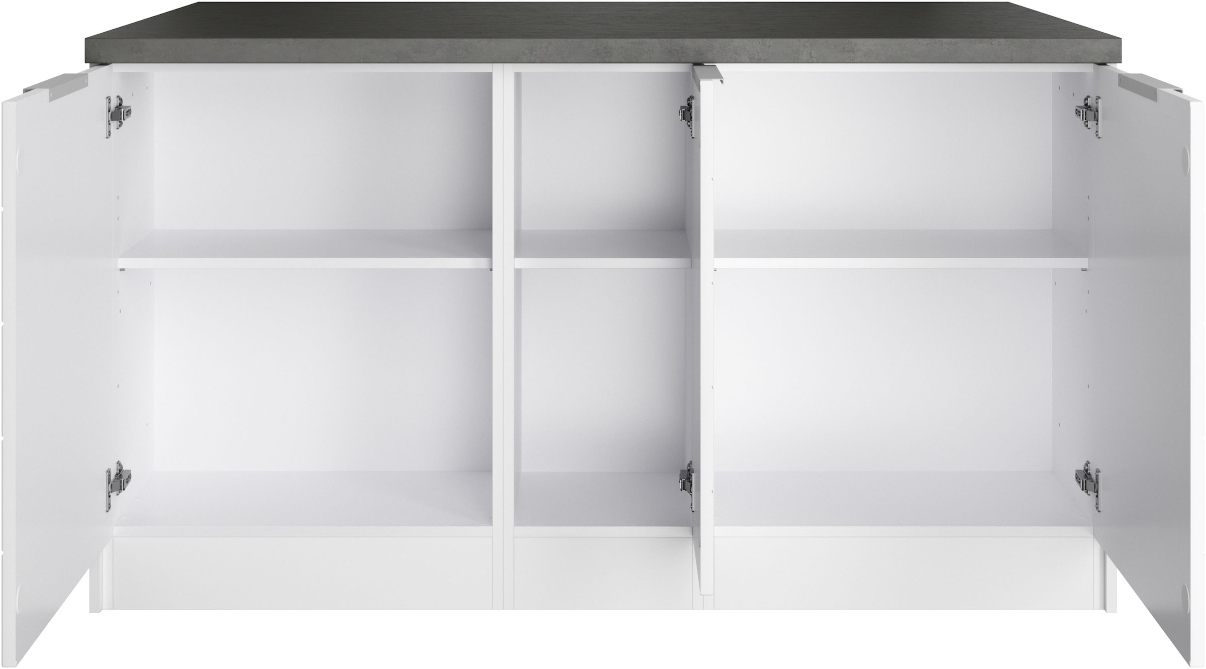 KOCHSTATION Kücheninsel »KS-Luhe, Breite 153 cm, mit Flaschenregal«, MDF-Fronten, Arbeitsplatte 38mm stark