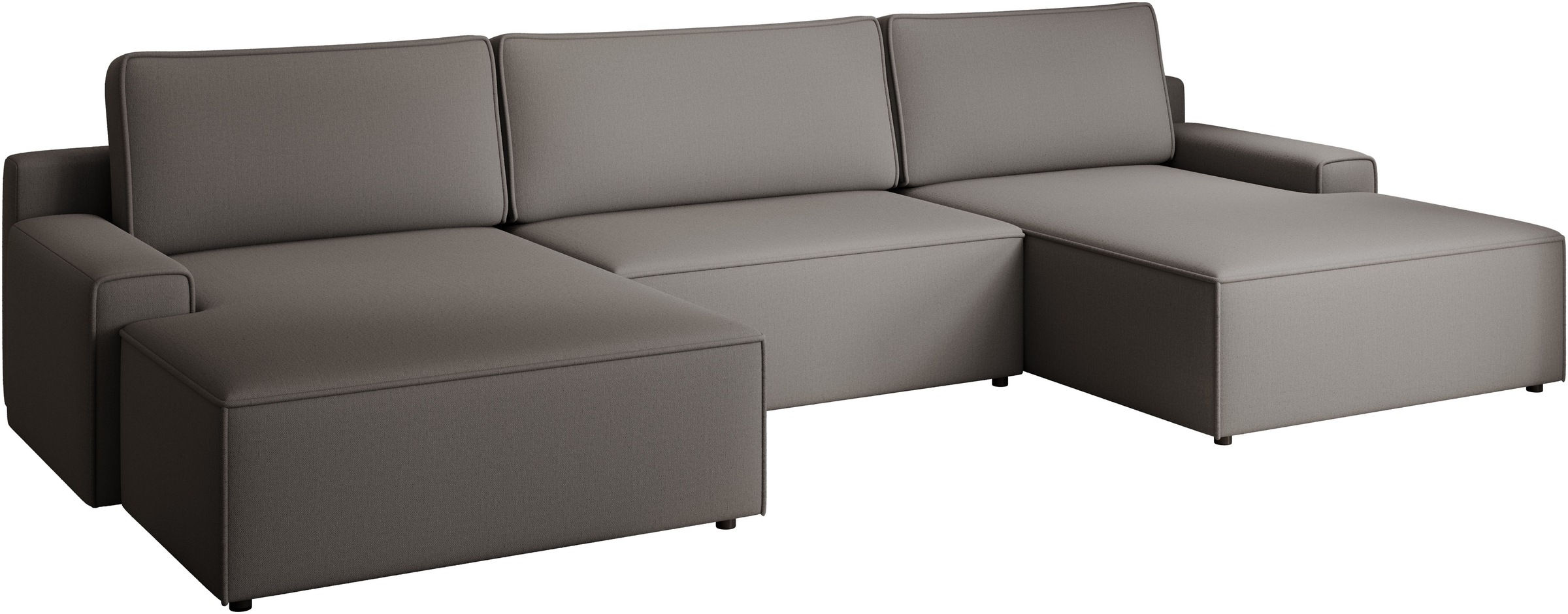 TRENDMANUFAKTUR Wohnlandschaft »Challenge, Schlafsofa mit Bettkasten, Couch in U-Form, Breite 333 cm« XXL Sofa mit Bettkasten & Schlaffunktion, auch in trendigem Cordstoff