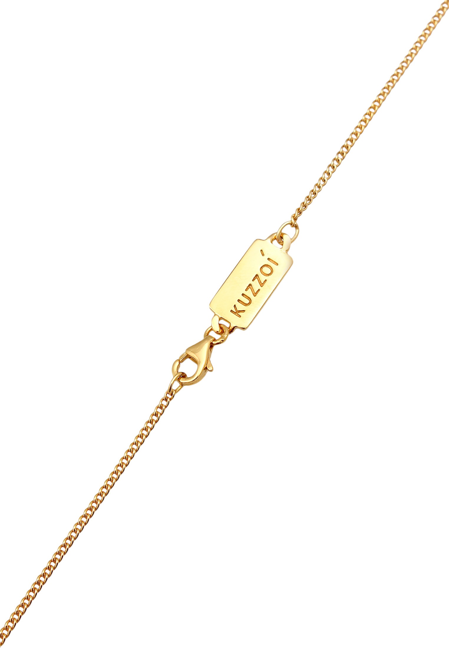 Kuzzoi Lange Kette »Halskette Herren Coin Antik Kreuz Trend Modern 925 Silber«