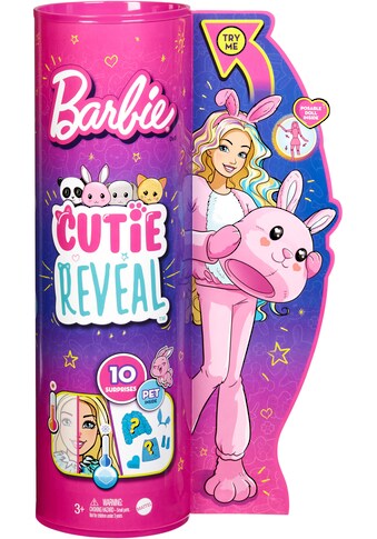 Barbie Anziehpuppe »Cutie Reveal«, mit Hasen-Plüschkostüm und 10 Überraschungen kaufen