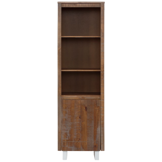 Home affaire Bücherregal »Lagos«, aus schönem massivem Kiefernholz,  grifflos, Breite 55 cm auf Raten bestellen