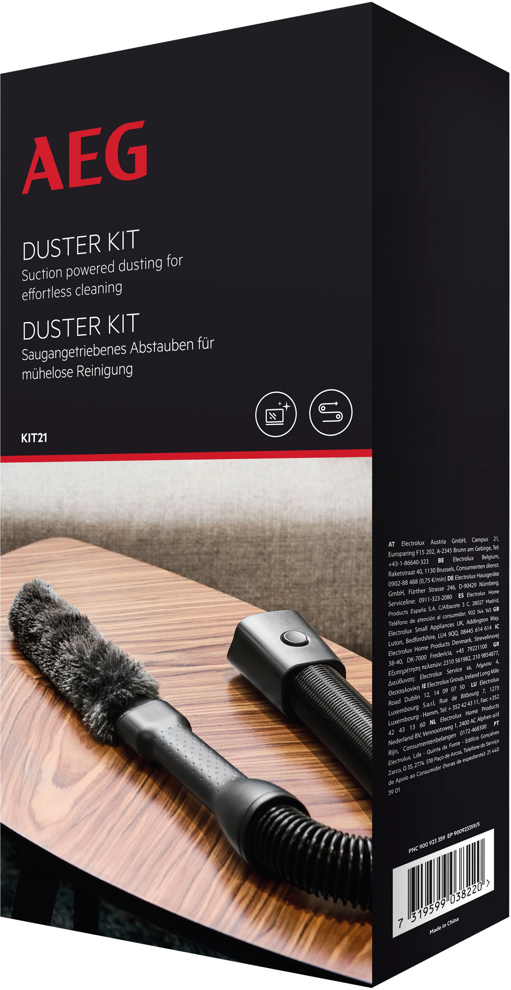 AEG Staubsaugerdüsen-Set »AKIT21«, (Set), dehnbarer Saugschlauch (58-120 cm)