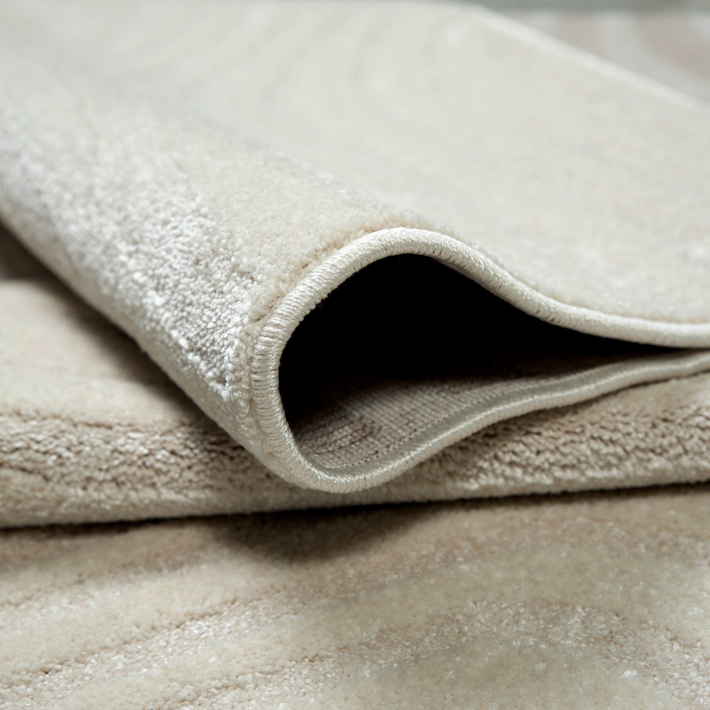 OTTO home Teppich »Vibek, Wellen-Design in Hoch-Tief-Struktur« rechteckig 9 mm Höhe 3D-Effekt, softer Kurzflor, pflegeleicht, Scandi-Look