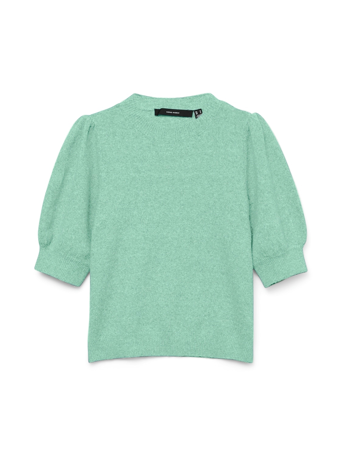 Vero Moda Rundhalspullover »VMDOFFY 2/4 O-NECK PULLOVER GA NOOS« mit kurzen Puffärmeln