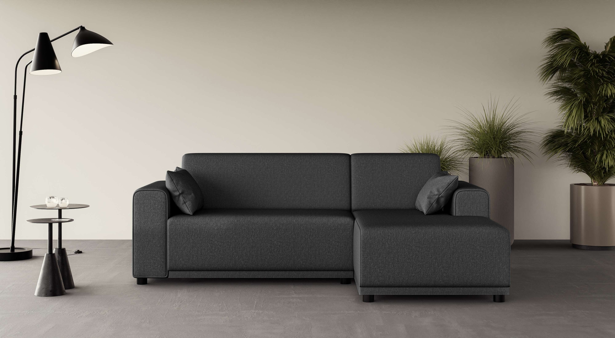 Ecksofa »TAMMO B/T/H: 233/162/80 cm«, L-Form, auch in Cord und Bouclé, incl. 2 Zierkissen