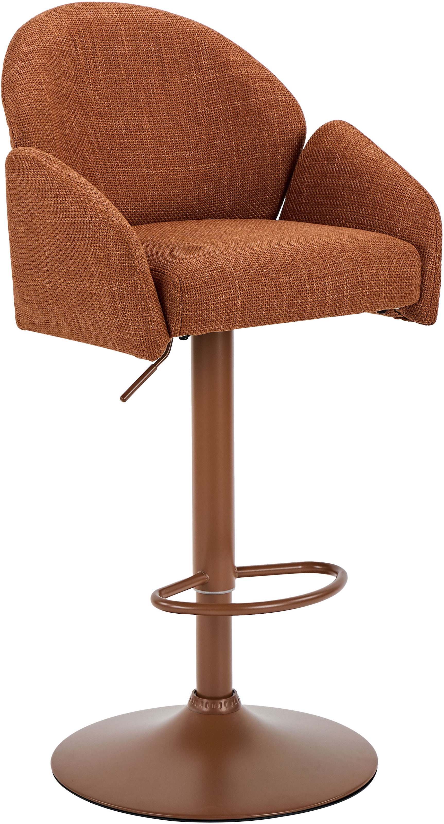 HELA Barhocker »HOLLY« Set, 2 Stk. tlg. 360° drehbar, Höhenverstellbar, Armlehnen, Gestell angepasst an Bezug