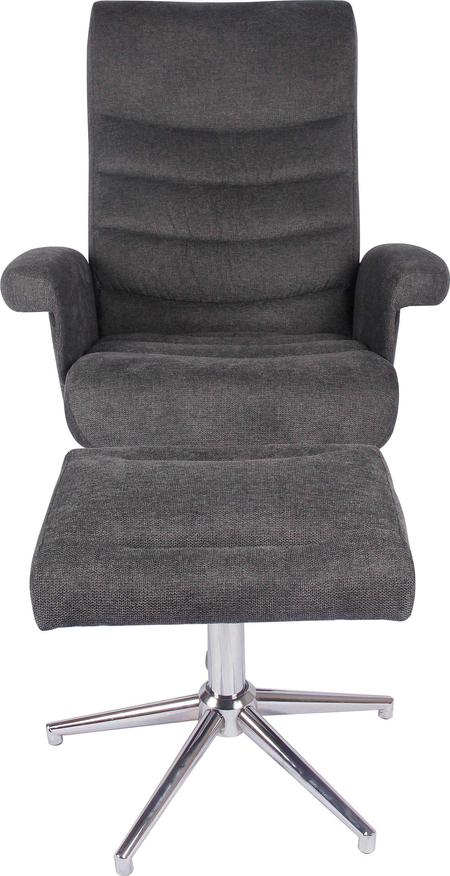 Duo Collection TV-Sessel »Markham«, mit Hocker und Relaxfunktion, 360 Grad drehbar