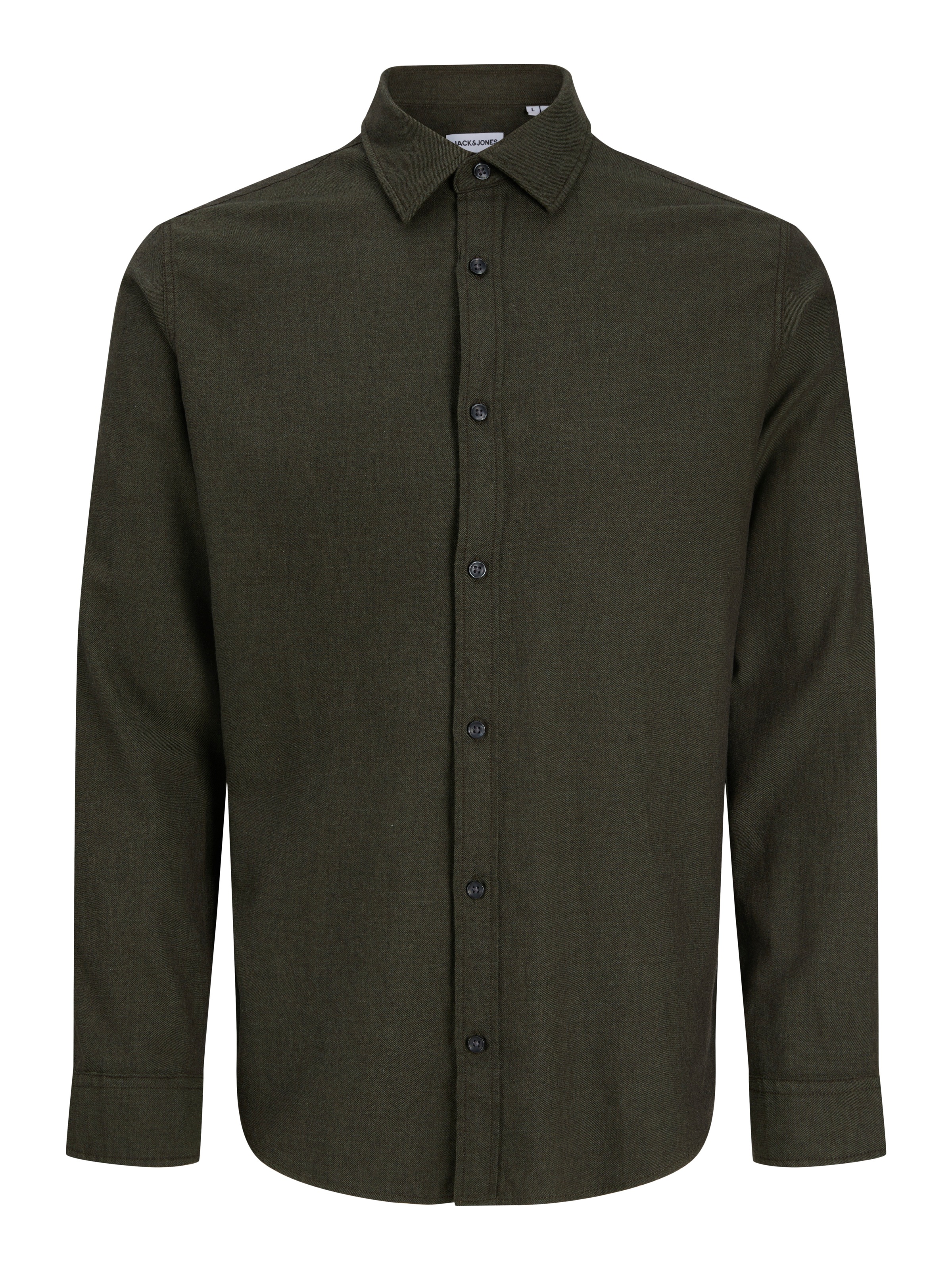 Jack & Jones PlusSize Langarmhemd »JJEFIELD MELANGE SHIRT LS SN PLS« Baumwolle, regular fit