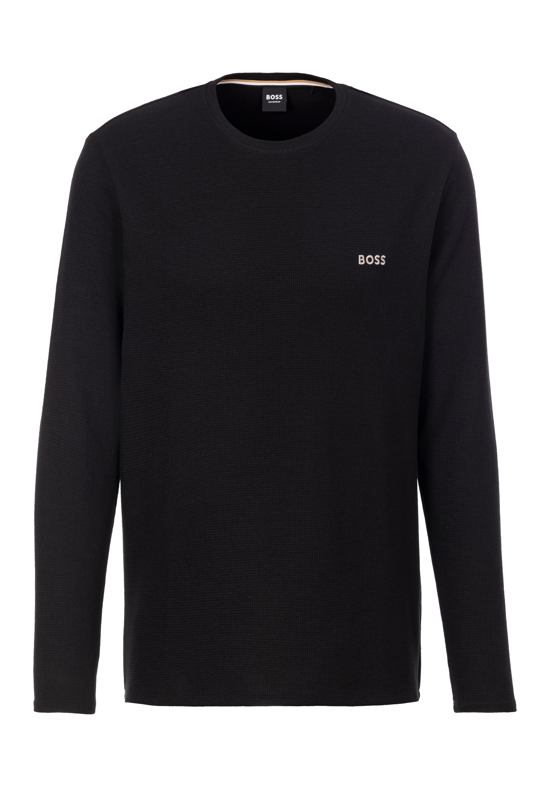 BOSS Pyjamaoberteil »Waffle LS-Shirt«