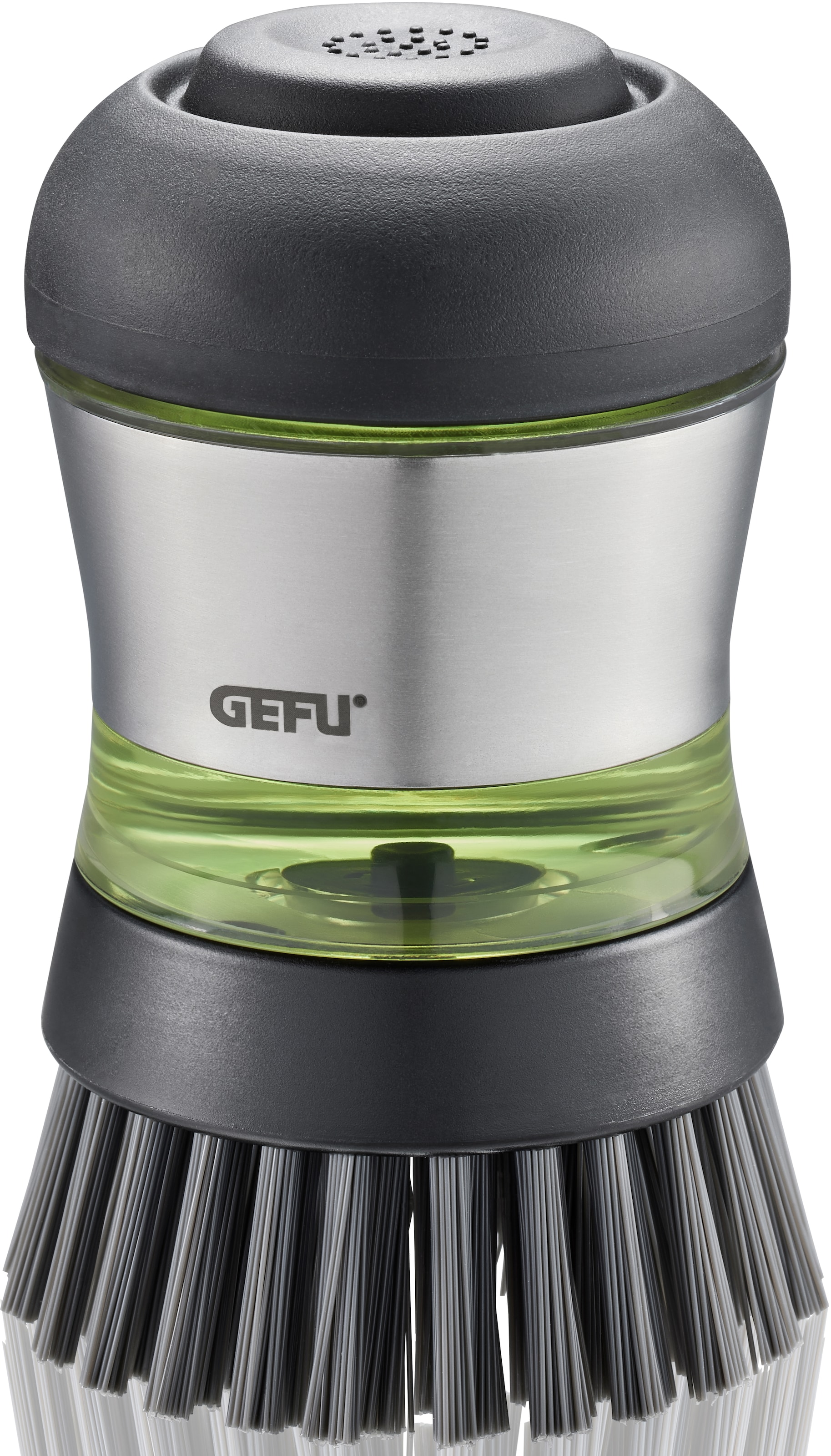 GEFU Reinigungsbürste »SWIFT«, Set, 1 St., aus Kunststoff-Edelstahl, ergonomisch geformt, mit Spülmittelspender