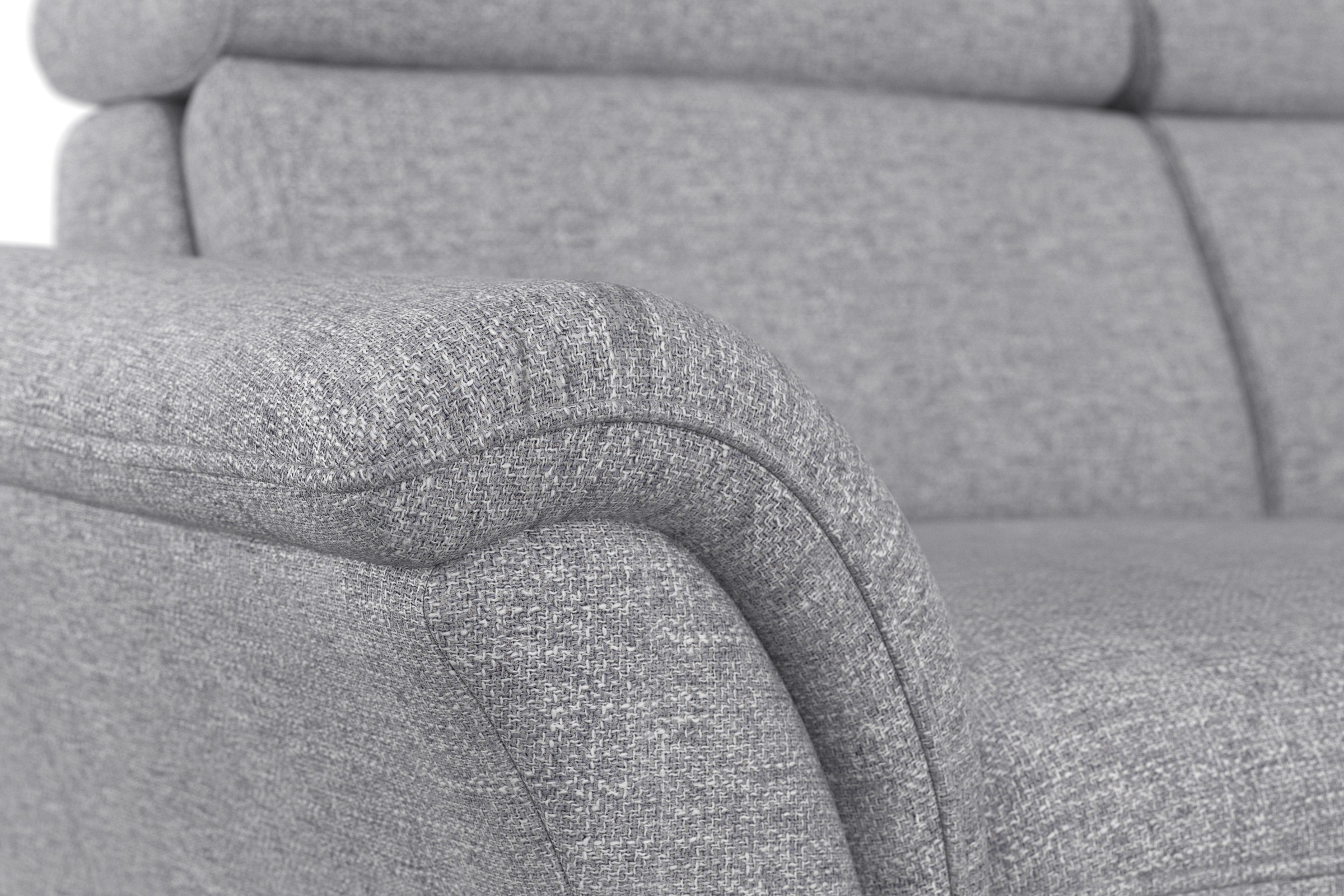 Home affaire Ecksofa »Lindgren L-Form«, wahlweise mit Bett mit klappbaren Rollen, Kasten und Kopfverstellung