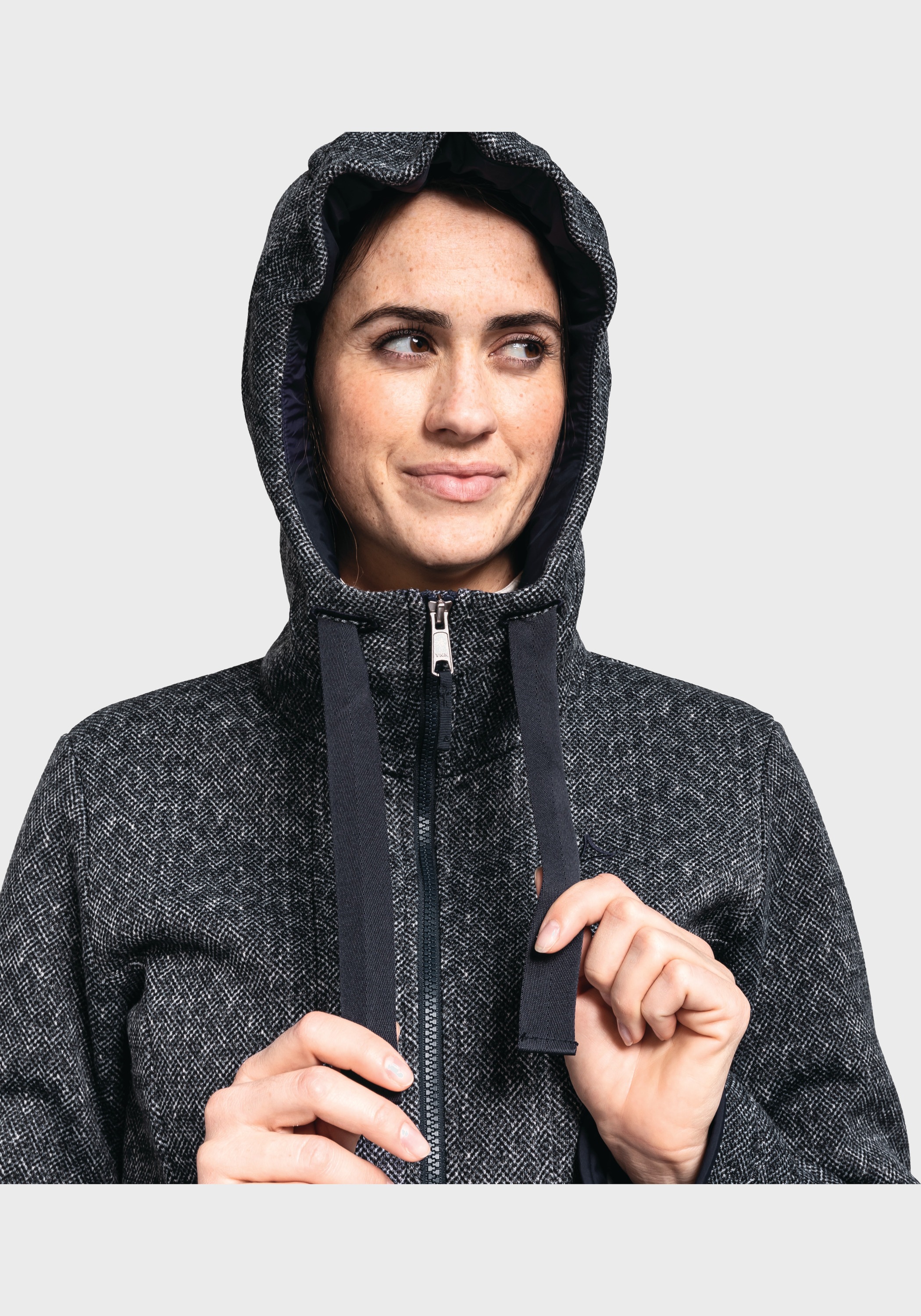 Schöffel Fleecejacke »Fleece Hoody Aurora L«, mit Kapuze
