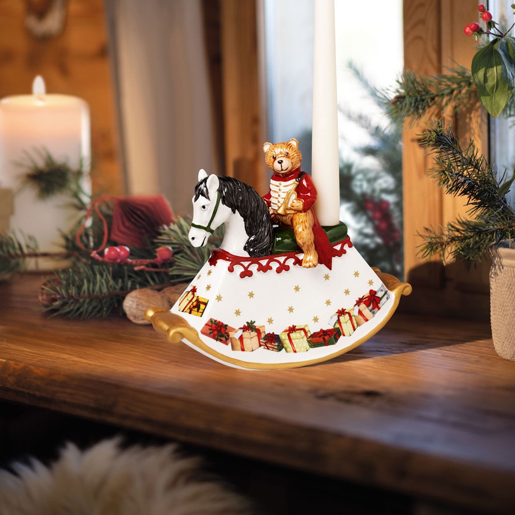 Villeroy & Boch Weihnachtsfigur »Dekofigur Schaukelpferd Christmas Toys bunt«