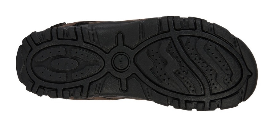 Geox Sandale »UOMO SANDAL STRADA C«, Sommerschuh, Klettschuh, Outdoorsandale, mit Lederfußbett