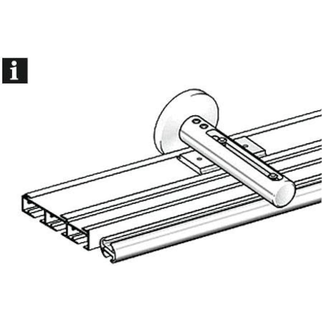 GARDINIA Gardinenstangenhalter »Wandträger 3-läufig«, (1 St.)