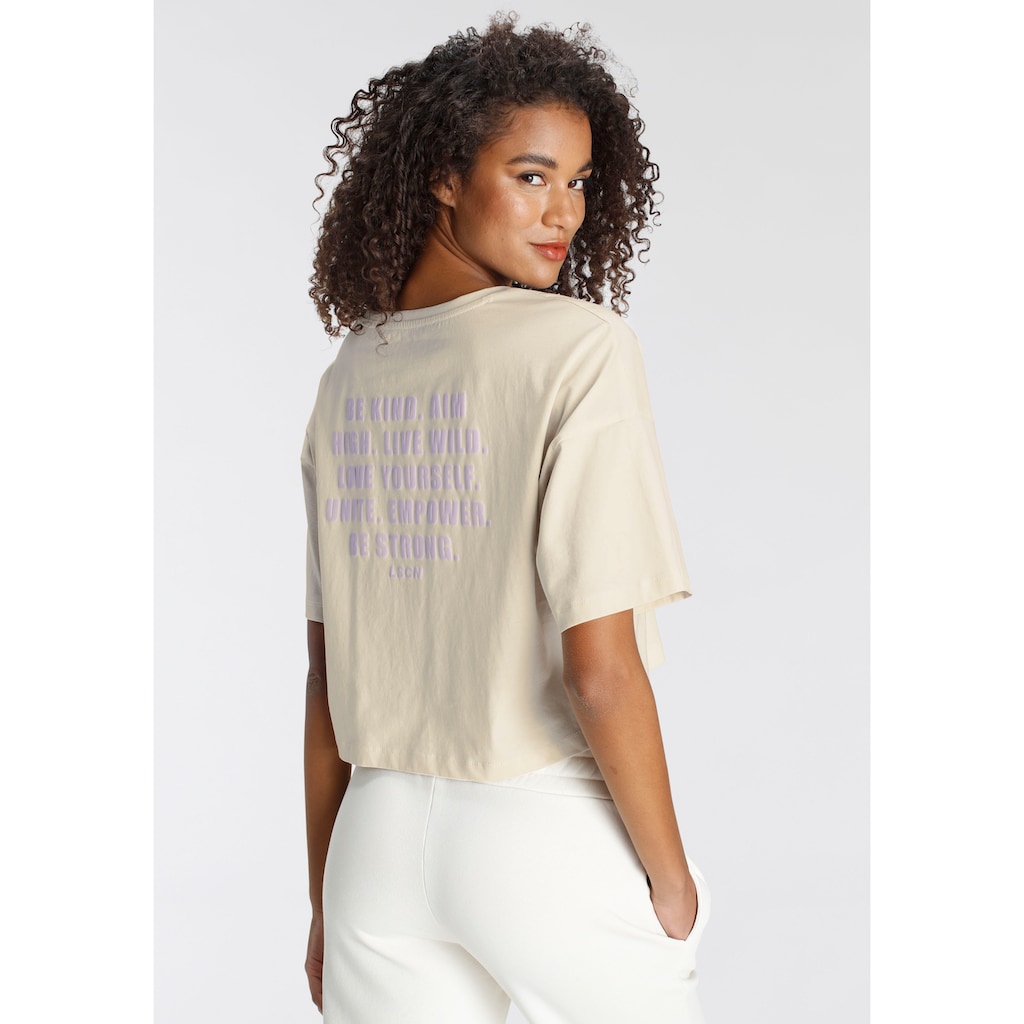 LASCANA Oversize-Shirt mit Schriftzug auf dem Rücken