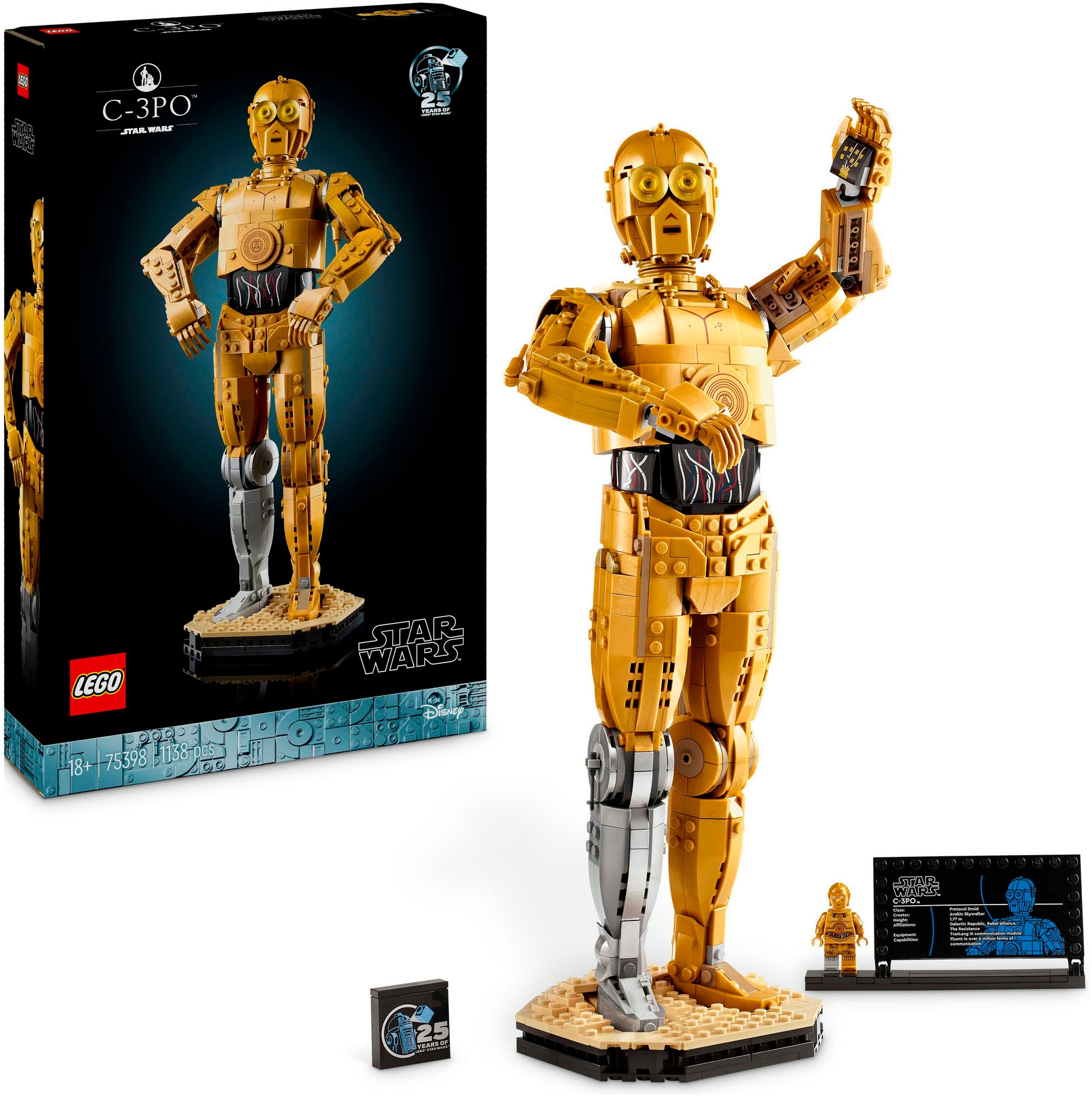 Konstruktionsspielsteine »C-3PO™ (75398), LEGO Star Wars TM«, (1138 St.), Made in Europe