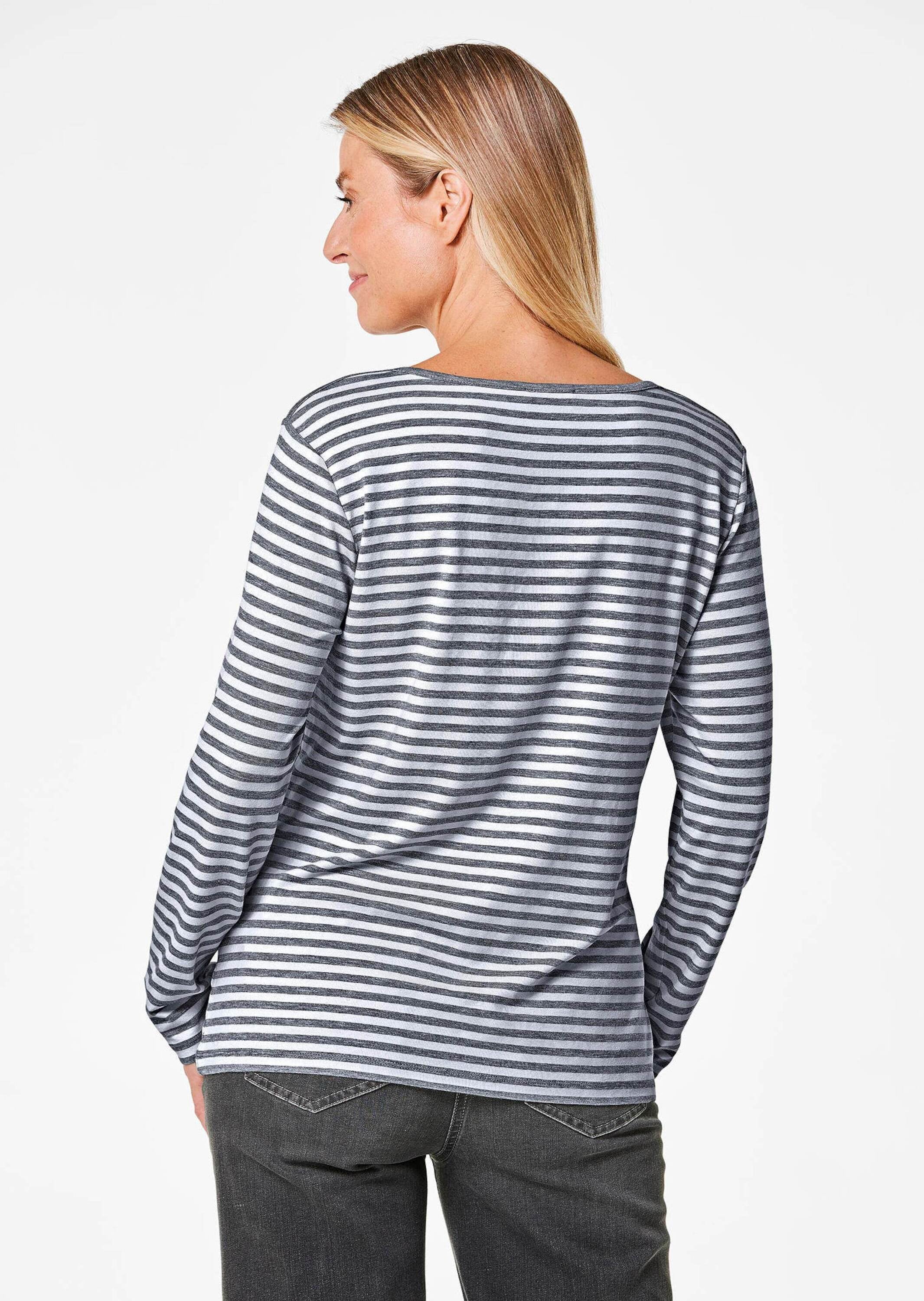 GOLDNER Longpullover »Ringelshirt mit U-Boot-Ausschnitt«