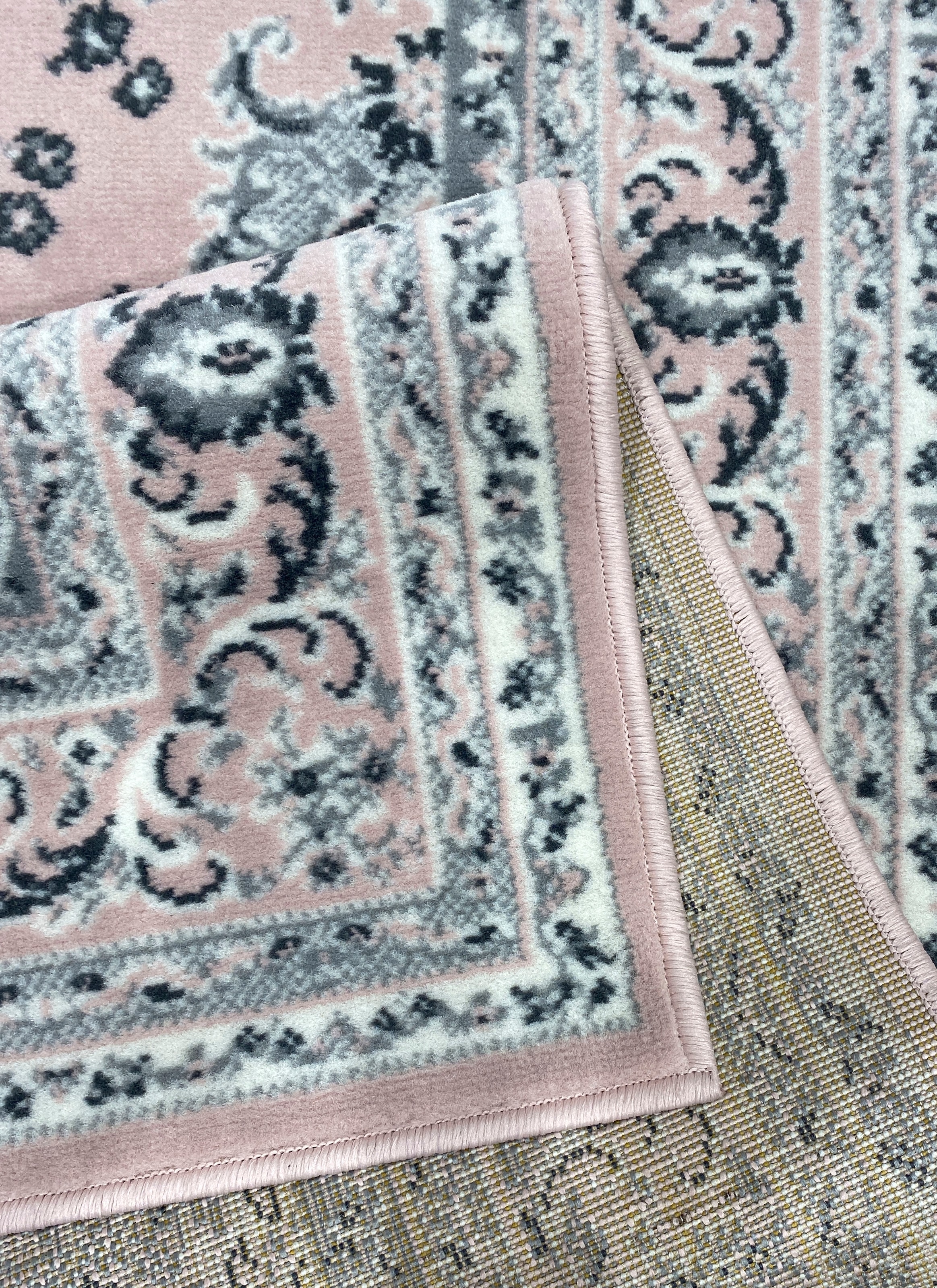 Home affaire Teppich »Oriental«, rechteckig, 7 mm Höhe, Orient-Optik, mit Bordüre, Kurzflor, Weich, Pflegeleicht, Elegant