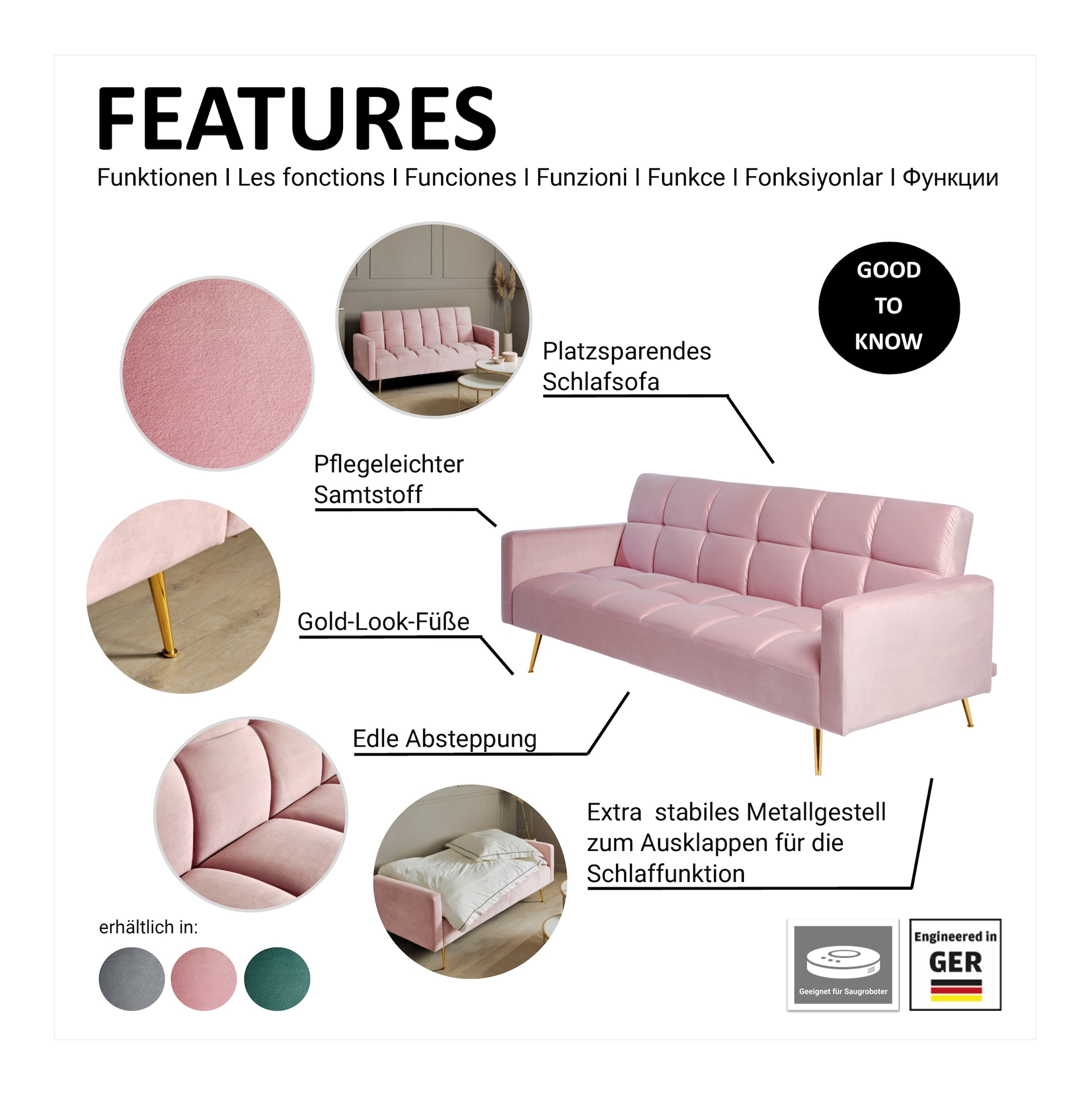 Jahnke Schlafsofa »CHILLAX POSH«