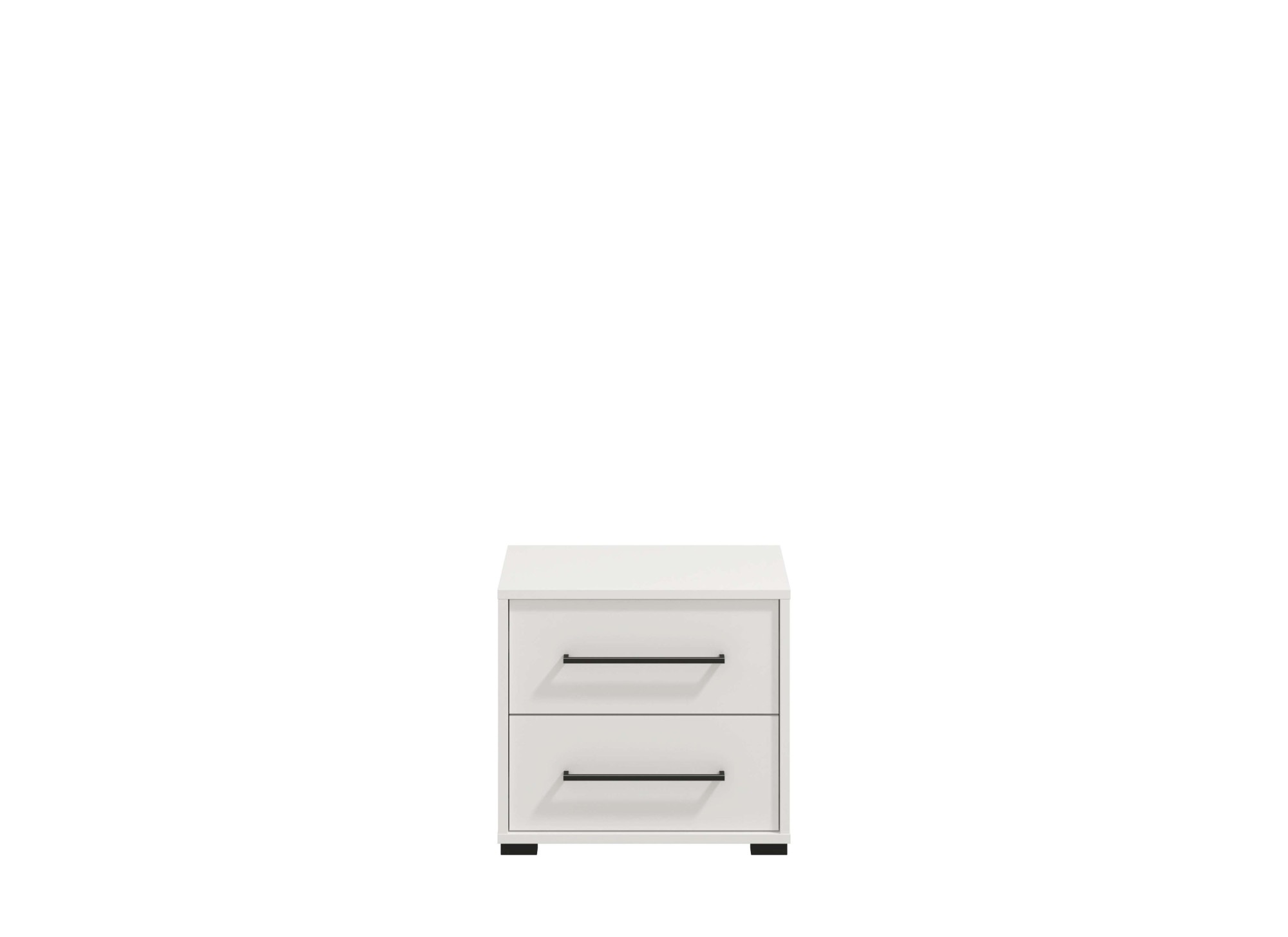 INOSIGN Nachtkommode »Ascalon Nachttisch, Nachtschrank, 48x40x44cm, 2 Schubladen«, in weiß oder eichefarben, FSC-zertifizierter Holzwerkstoff
