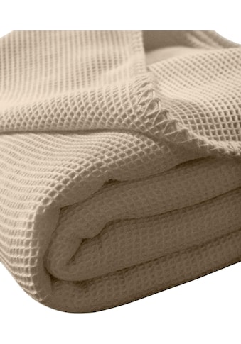 Sofa aus Einzelbetten Tagesdecke oder fürs Tagesdecke Doppelbetten, in Kneer Überwurf als Baumwolle, Waffelpiqué STANDARD 100% »La pflegeleicht, by zertifiziert Diva«, Tagesdecke OEKO-TEX® geeignet, 100 wärmend, für auch