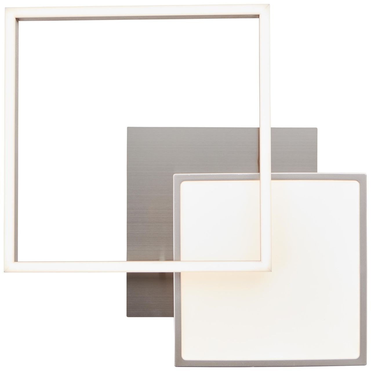 Brilliant Deckenleuchte »Zelia« 1 Stk. Warmweiß LED Deckenlampe 41x41cm nickel eloxiert