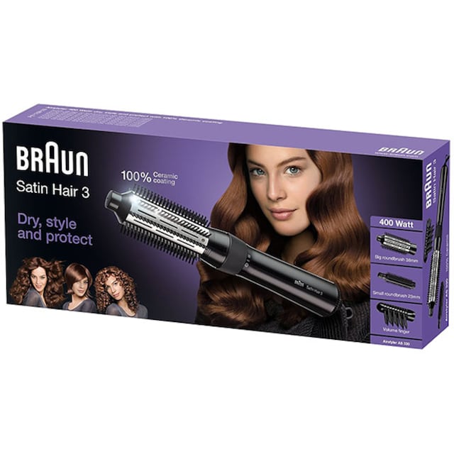 Braun Warmluftbürste »Braun Satin Hair 3 Warmluftbürste«, 3 Aufsätze} mit 3  Jahren XXL Garantie