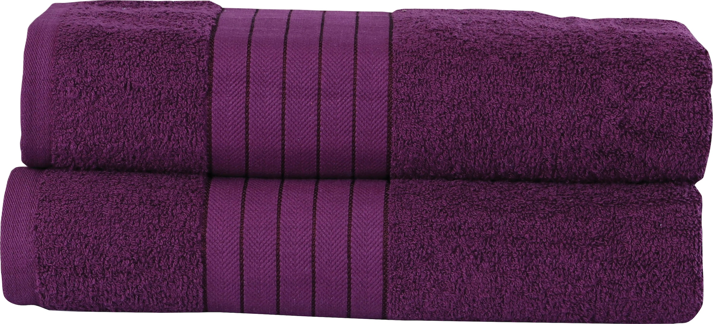 good morning Badetuch »Uni Towels«, (2 St.), bei mit gewebtem Rand