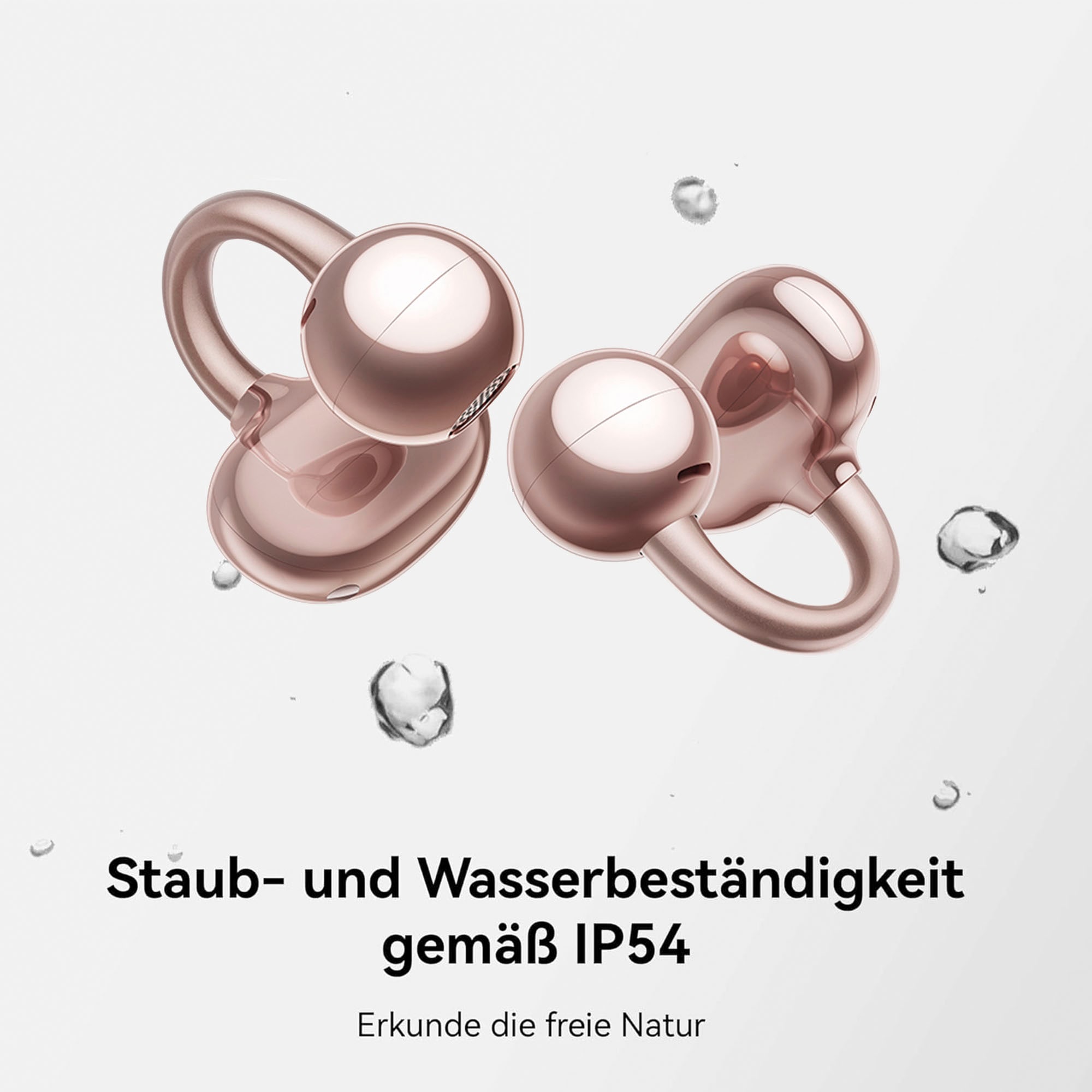 Huawei wireless In-Ear-Kopfhörer »FreeClip«, A2DP Bluetooth, Noise-Cancelling, in neuartigem Kugeldesign, Bluetooth 5.3 und Rauschminderung