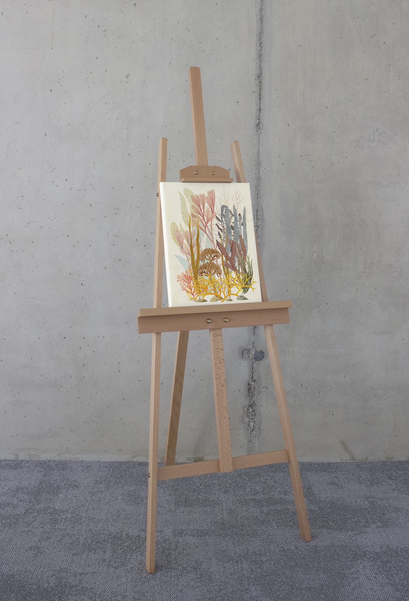 Komar Leinwandbild »Coral Aqua - Größe 30 x 40 cm«, Natur, (1 St.), Keilrahmenbild mi Echtholzrahmen