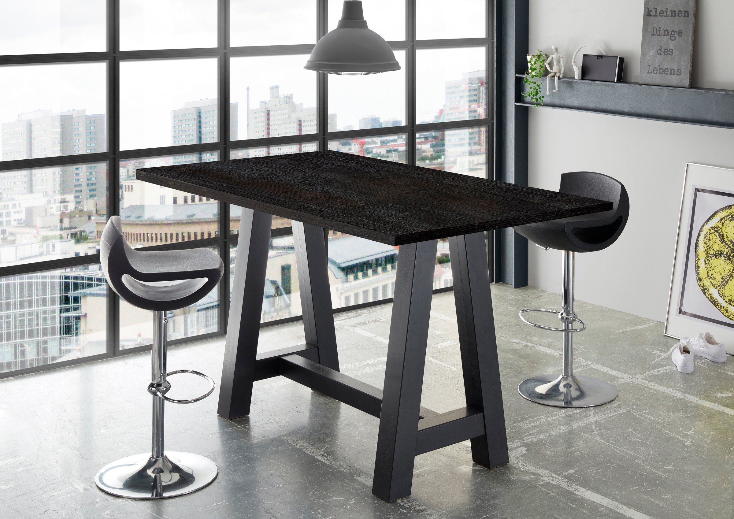 Mäusbacher Bartisch, Gestell in A-Form (Breite 120, 140 oder 160 cm)