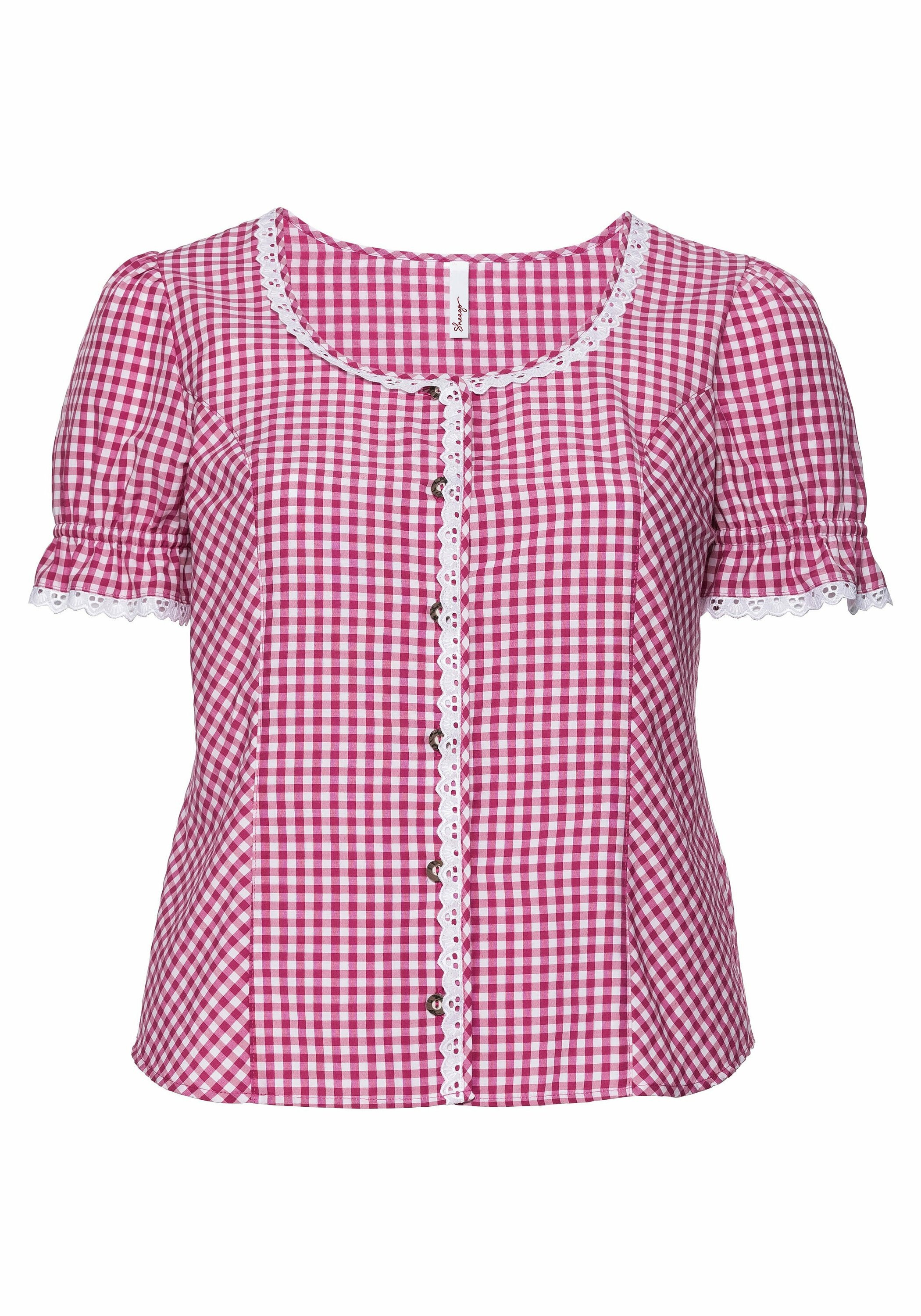 Sheego Karobluse »Trachtenbluse im Trachten-Look«