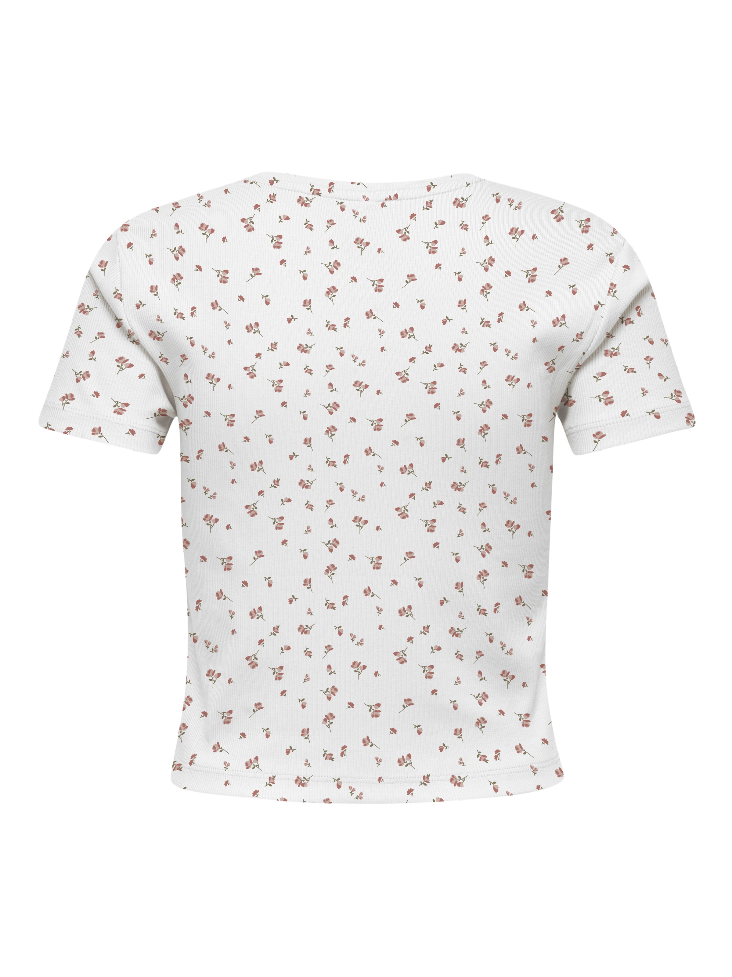 ONLY Kurzarmshirt »ONLFENJA LIFE SS AOP TOP JRS NOOS« Baumwollmischung, Cropped Fit, Rundhals