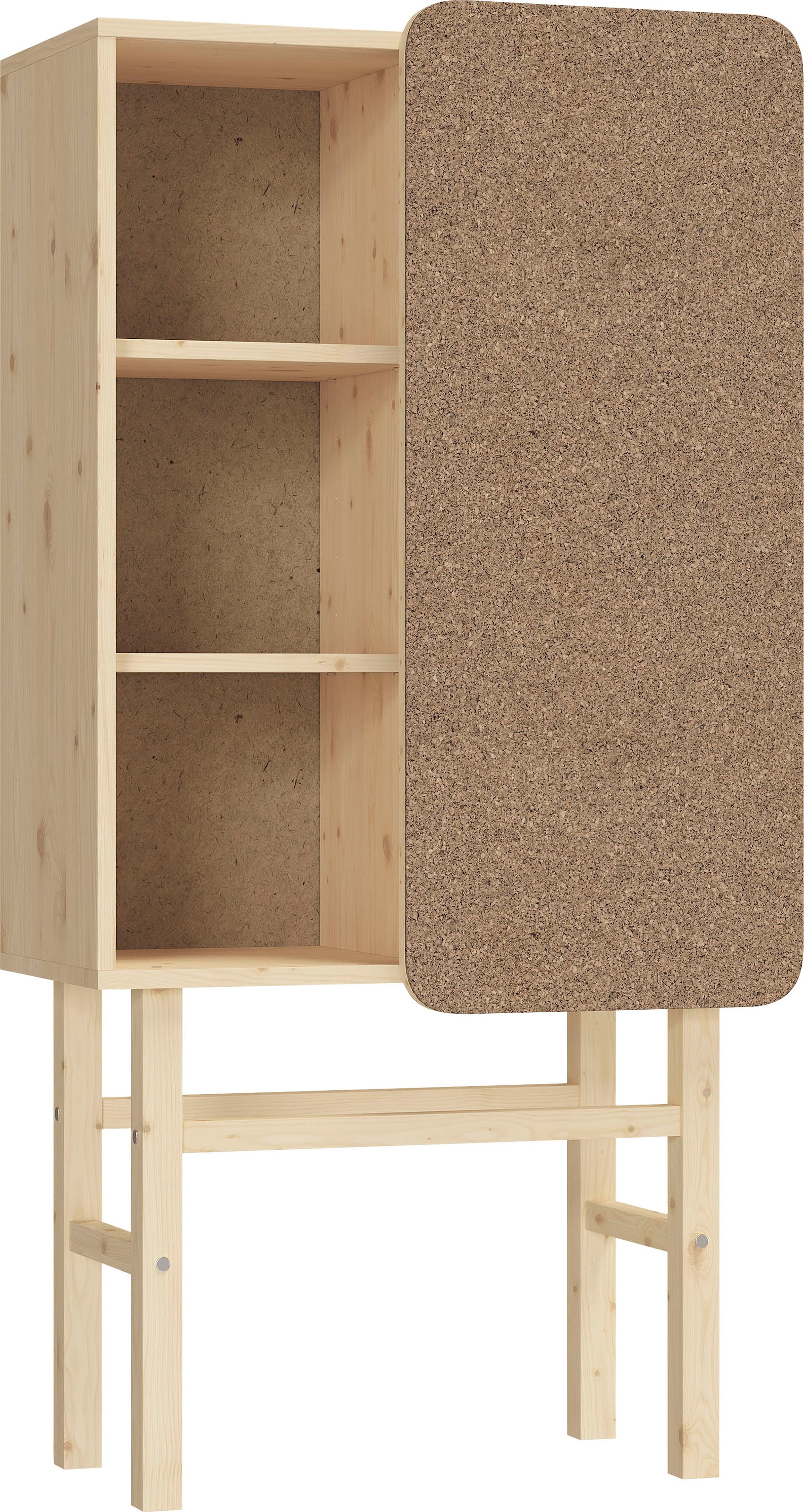Karup Design Hochkommode "Slide" Aus massiven Kiefernholz und Kork Pinwand