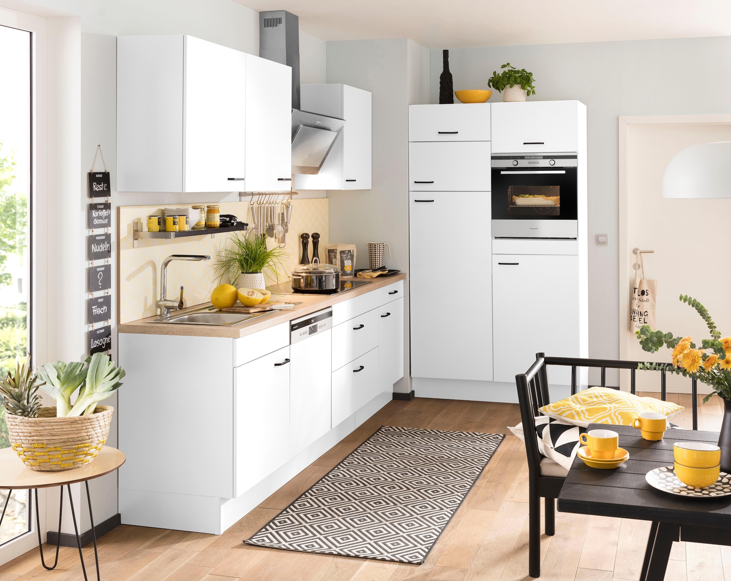 OPTIFIT Küchenzeile »Elga«, Premium-Küche, Soft-Close-Funktion, bequem cm 390 Breite bestellen Vollauszügen, großen