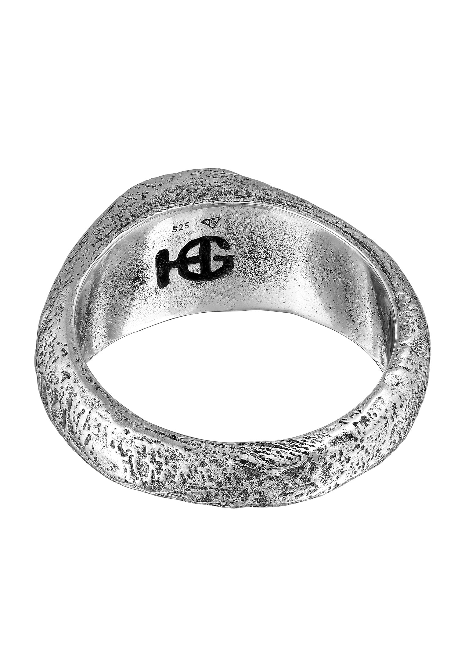 HAZE & GLORY Siegelring »Ring Kreis Brauner Jaspis Fashion 925 Sterling Silber«