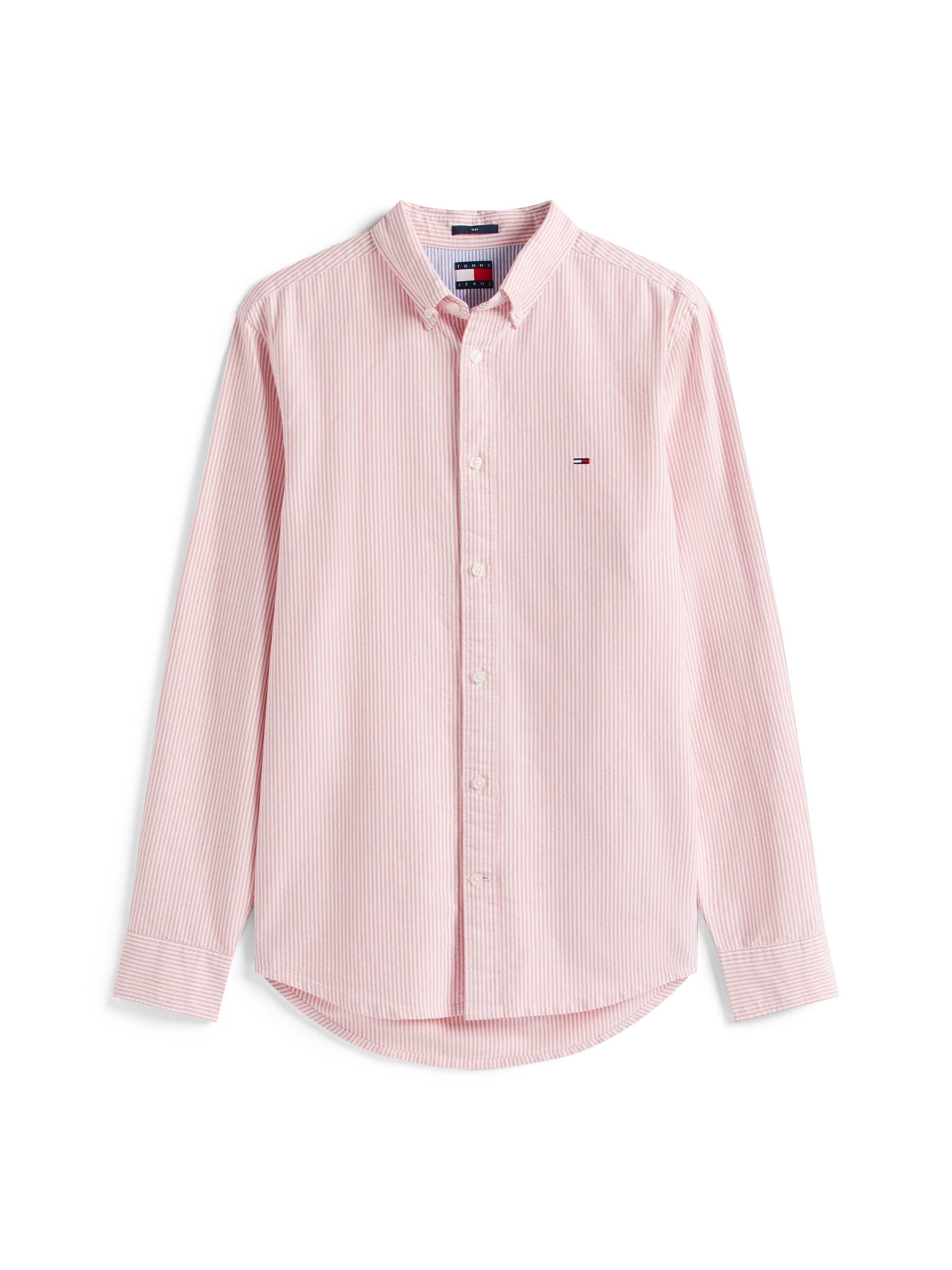 Tommy Jeans Langarmhemd »TJM SLIM STRIPE OXFORD SHIRT EXT« Mit Button-Down-Kragen