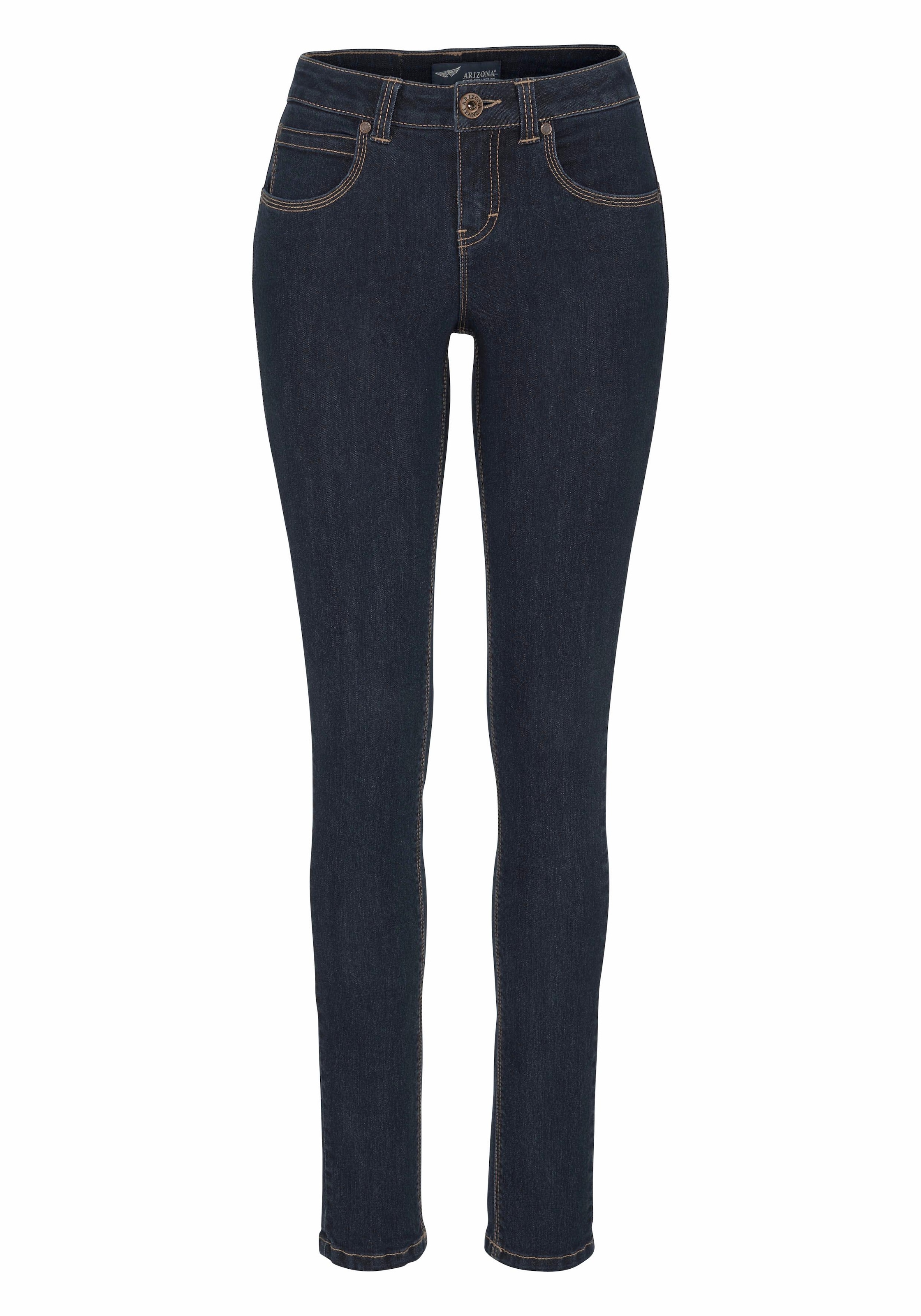 Arizona Skinny-fit-Jeans »Shaping«, skinny Passform, normale Leibhöhe, in Stretch-Qualität, Used-Look