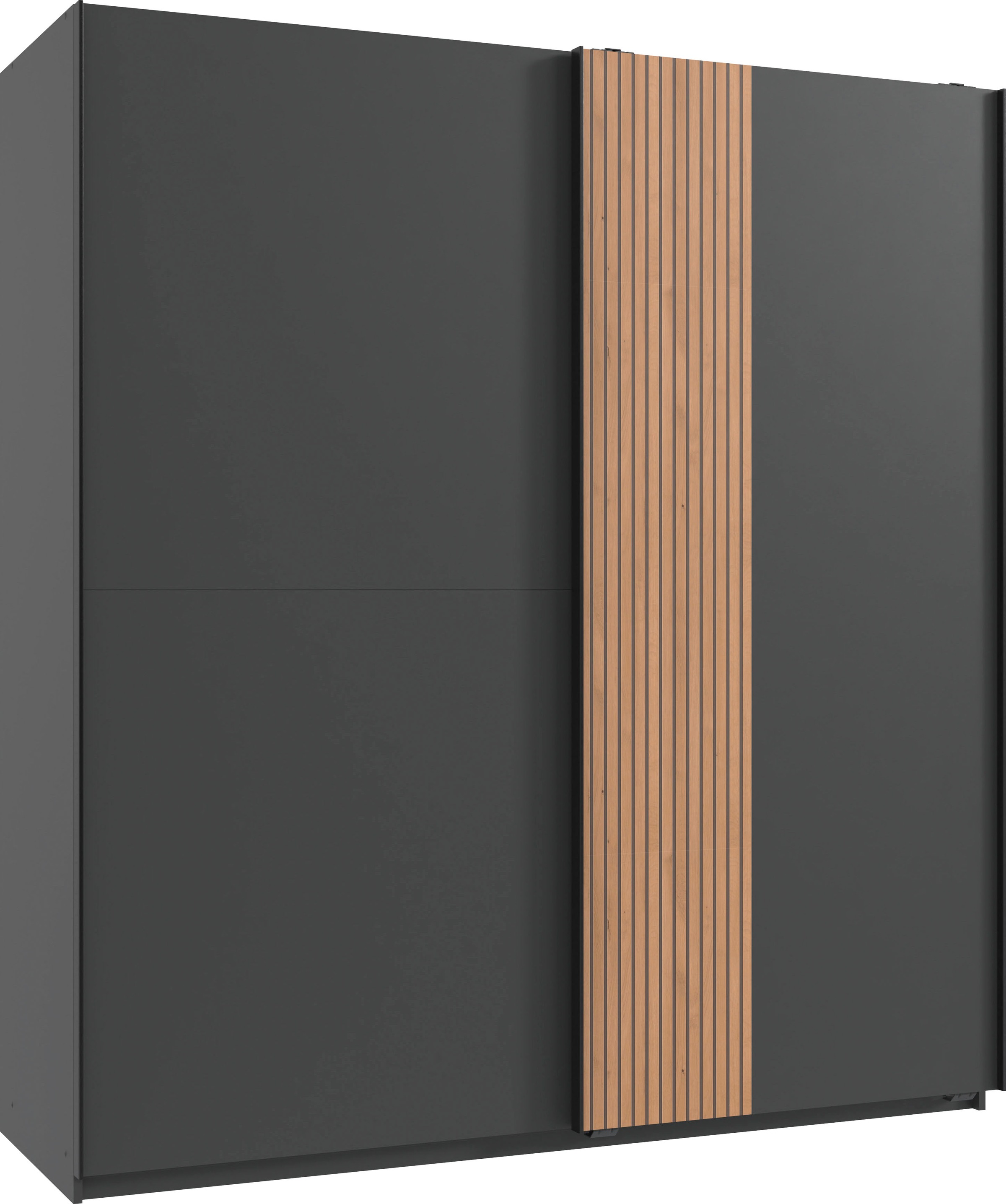 Wimex Schwebetürenschrank "Lüneburg" mit Akustiklamellen Optik, 180cm breit