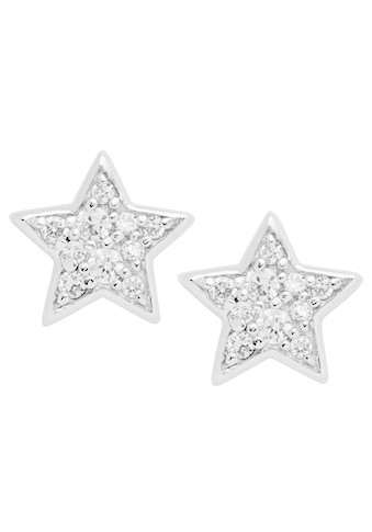 Fossil Paar Ohrstecker »Sterling Glitz Star, Sterne, JFS00152«, mit Zirkonia kaufen